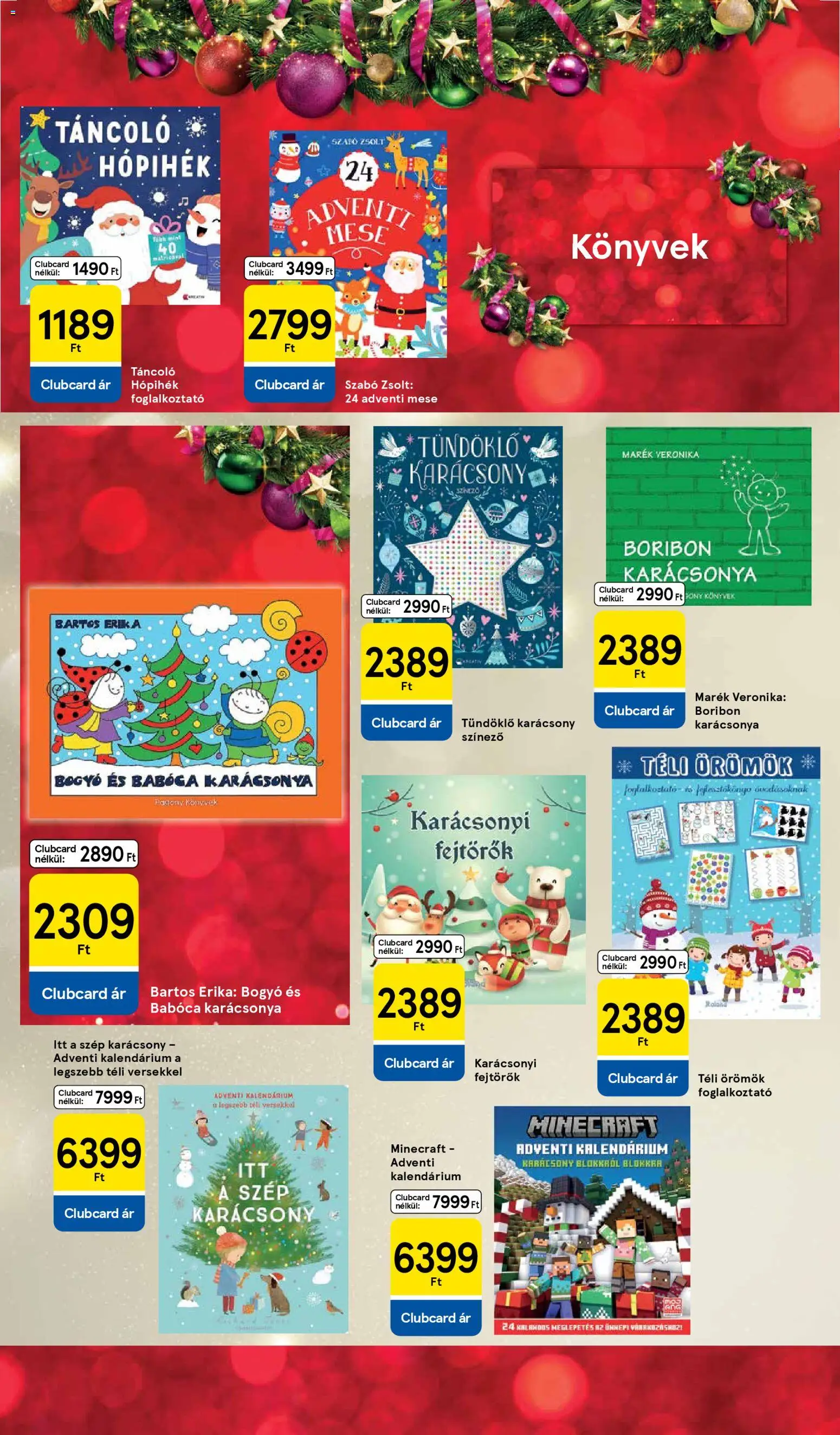 Tesco akciós ujság - amely érvényes a következő dátumtól: 29.10.2025 | Oldal: 18 | Termékek: Könyvek