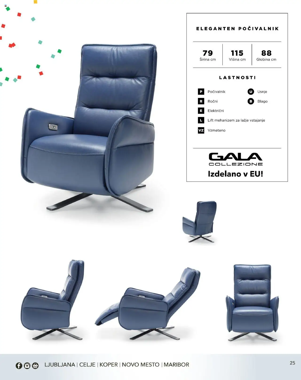 Harvey Norman - Katalog - Udobna praznična ponudba - Počivalniki & masažni stoli │ velja od 22.12.2022 | Stran: 25