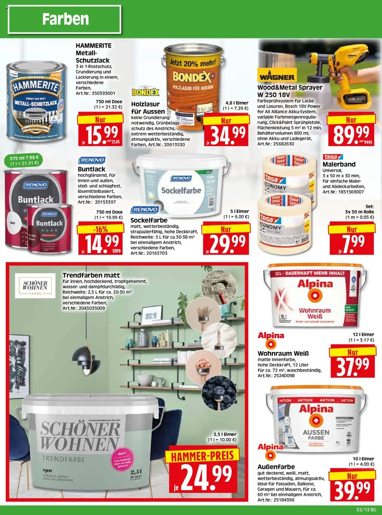 HERKULES - Bau & Garten - gültig ab dem 04.08.2025 | Seite: 12 | Produkte: Bosch, Wasser