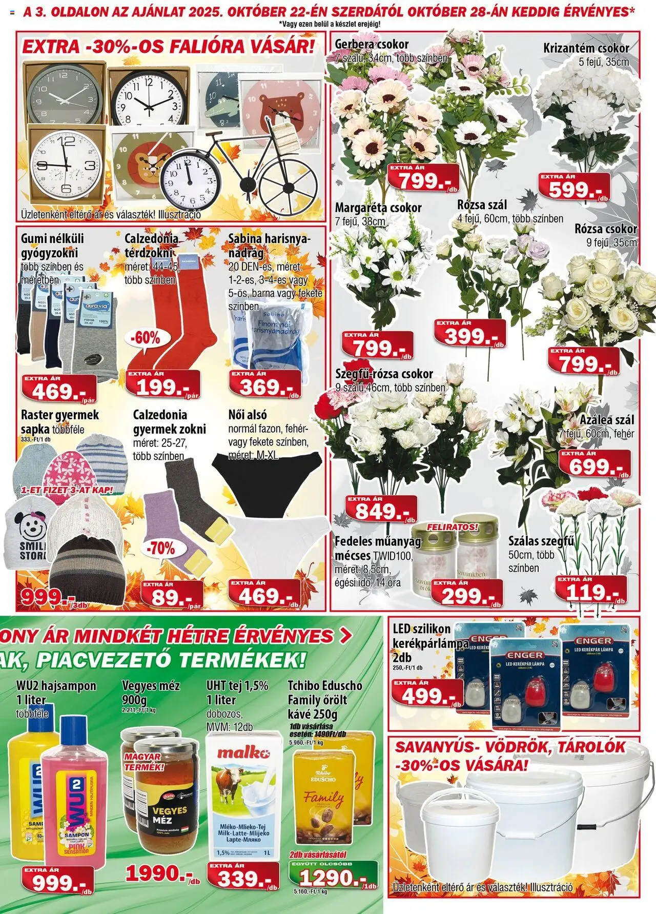 Vianni akciós ujság - amely érvényes a következő dátumtól: 15.10.2025 | Oldal: 3 | Termékek: Női alsó, Harisnya, Kávé, Nadrág