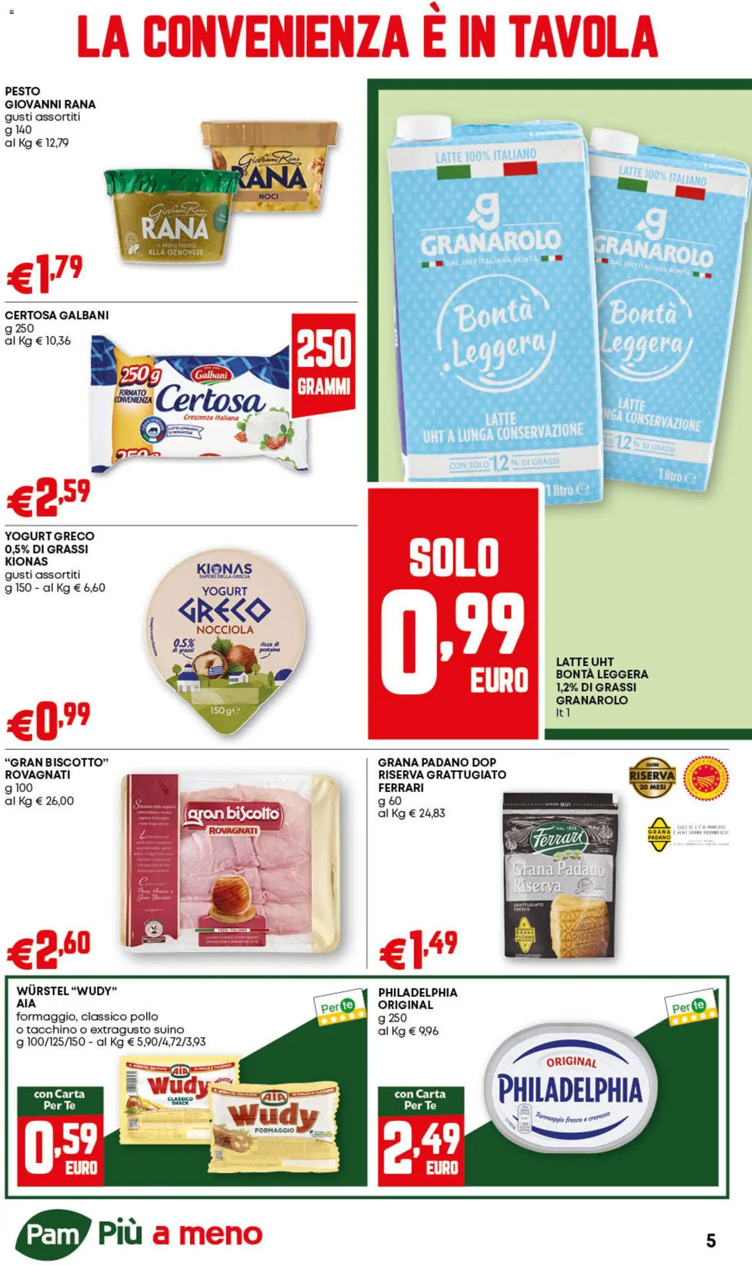 Volantino Panorama del 23.10.2025 | Pagina: 5 | Prodotti: Yogurt, Latte, Formaggio, Crescenza
