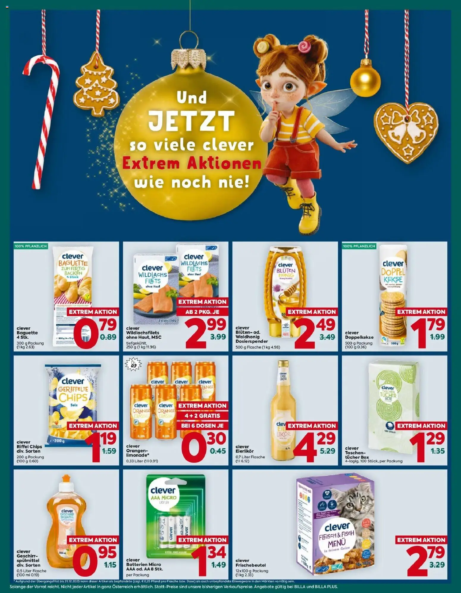 Billa Plus Clever gültig ab 18.12.2025 | Seite: 2 | Produkte: Chips, Kekse, Box, Orangen