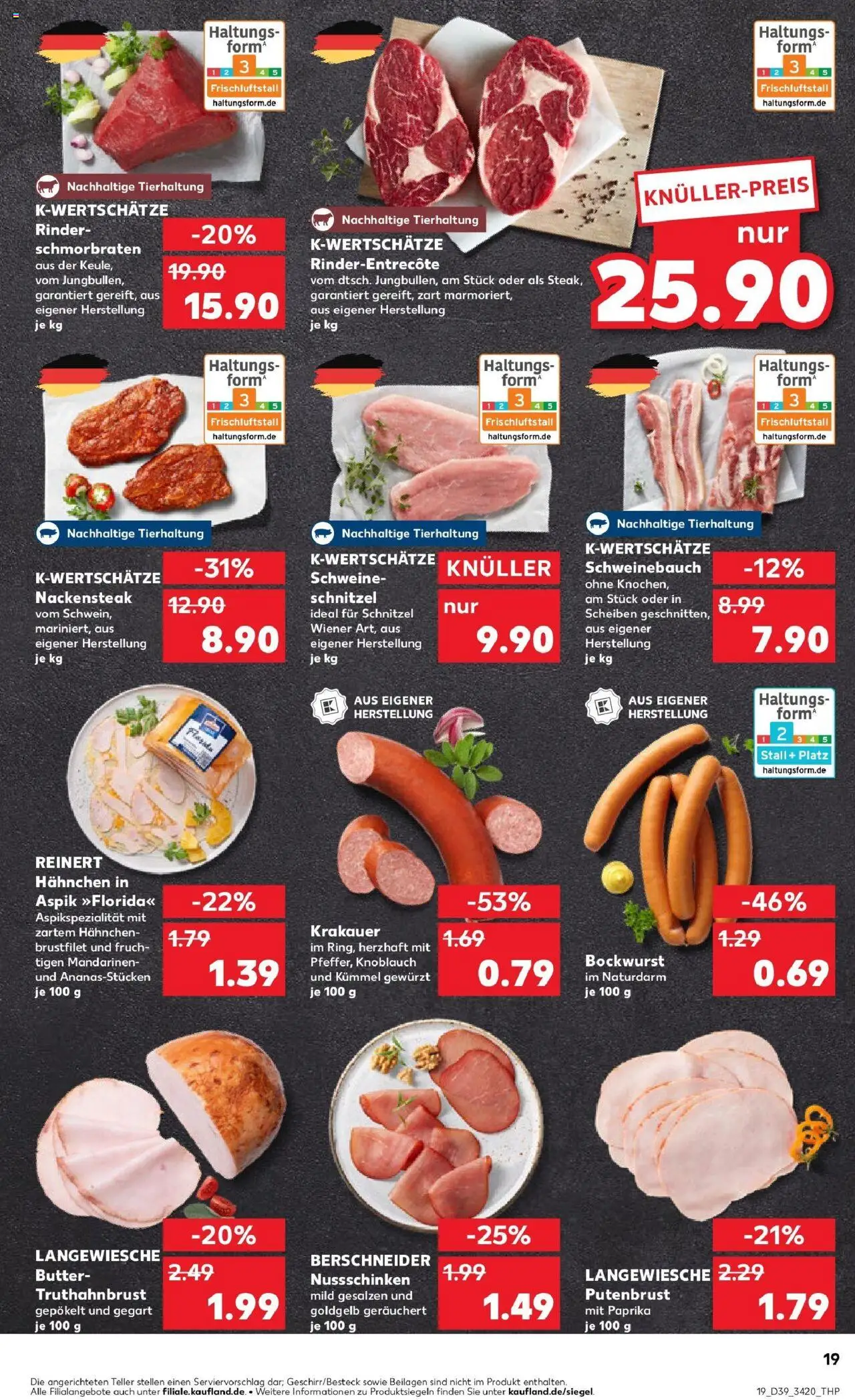 Kaufland prospekt Eisenach	 – gültig ab 25.09.2025 | Seite: 19 | Produkte: Bockwurst, Mandarinen, Schnitzel, Paprika