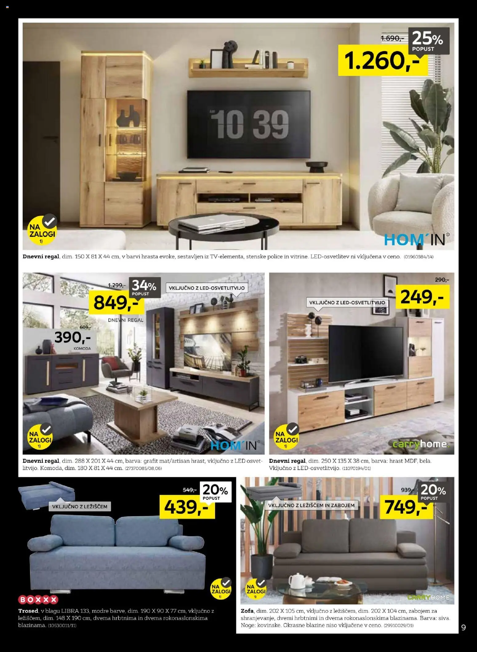 Novi XXXL Lesnina katalog ponudbe – veljaven od 17.11.2025 | Stran: 9 | Izdelki: Komoda, Regal, Barva