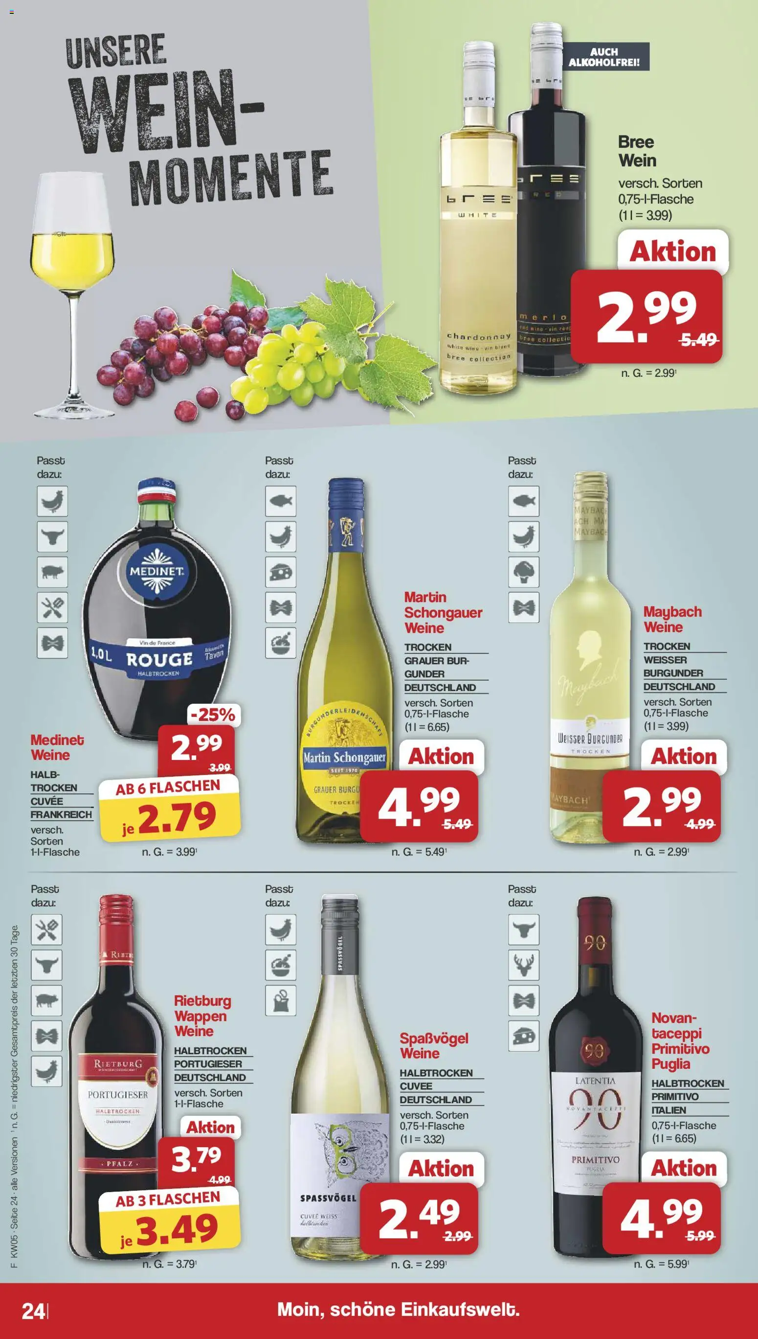 Famila Nordwest Prospekt 	 – gültig ab 26.01.2026 | Seite: 24 | Produkte: Bree, Rouge, Wein