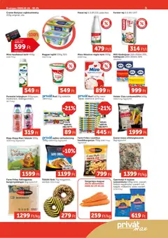 PRIVÁT - Aktuális szórólap MAX - amely érvényes a következő dátumtól: 19.02.2026 | Oldal: 3 | Termékek: Farmer, Tejföl, Kaukázusi kefír, Száraztészta