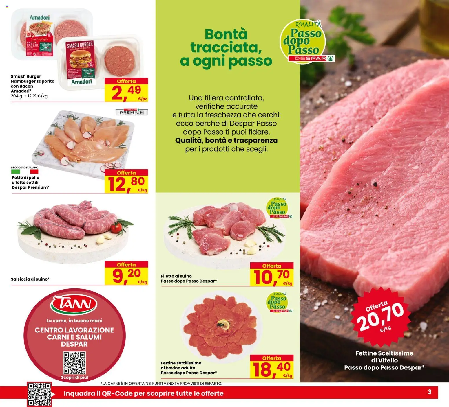 Volantino Despar del 21.04.2026 | Pagina: 3 | Prodotti: Petto di Pollo, Pollo, Suino, Salsiccia