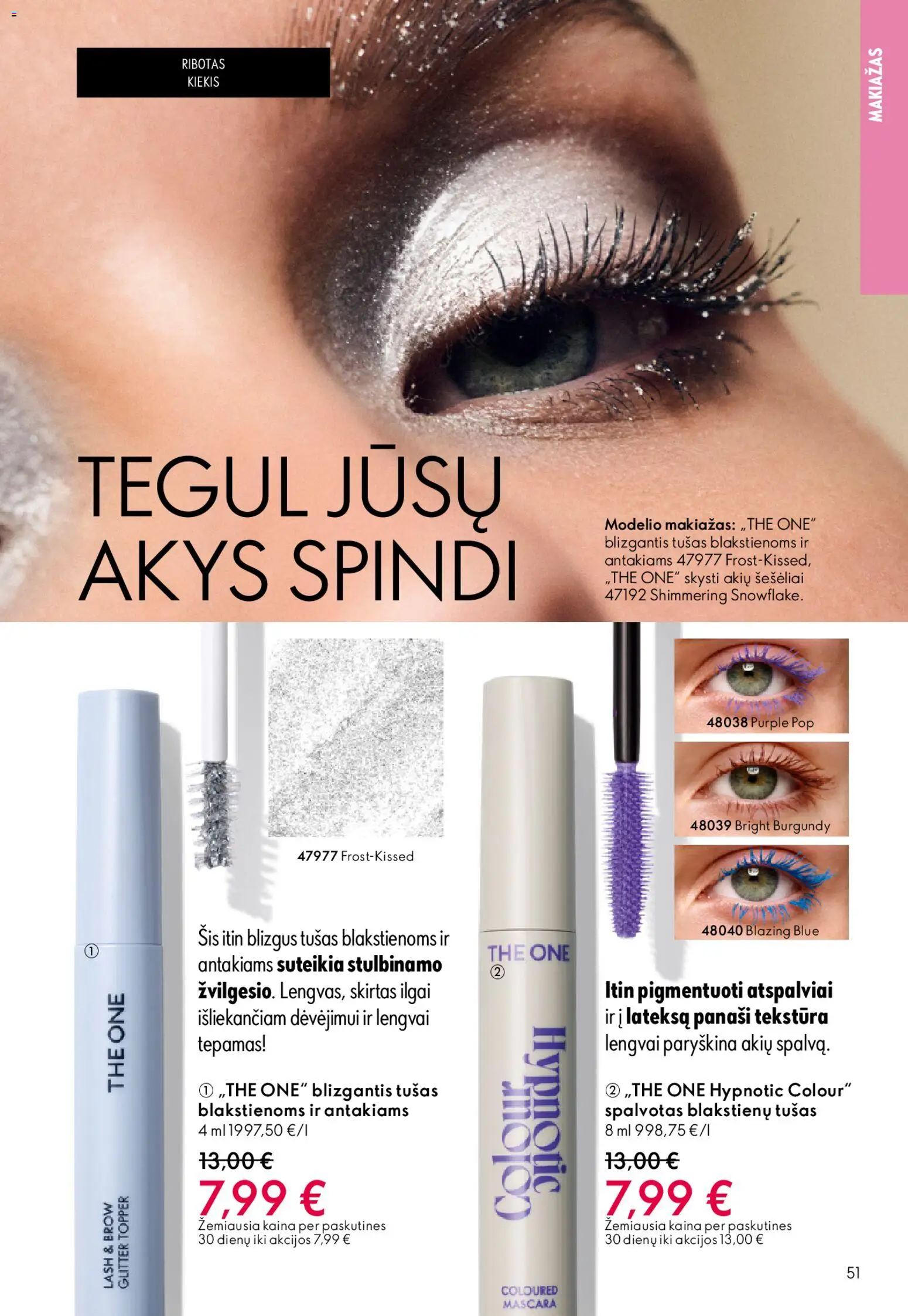 Oriflame akcijos nuo 18.02.2026 | Puslapis: 51 | Prekių: Makiažas, Tušas