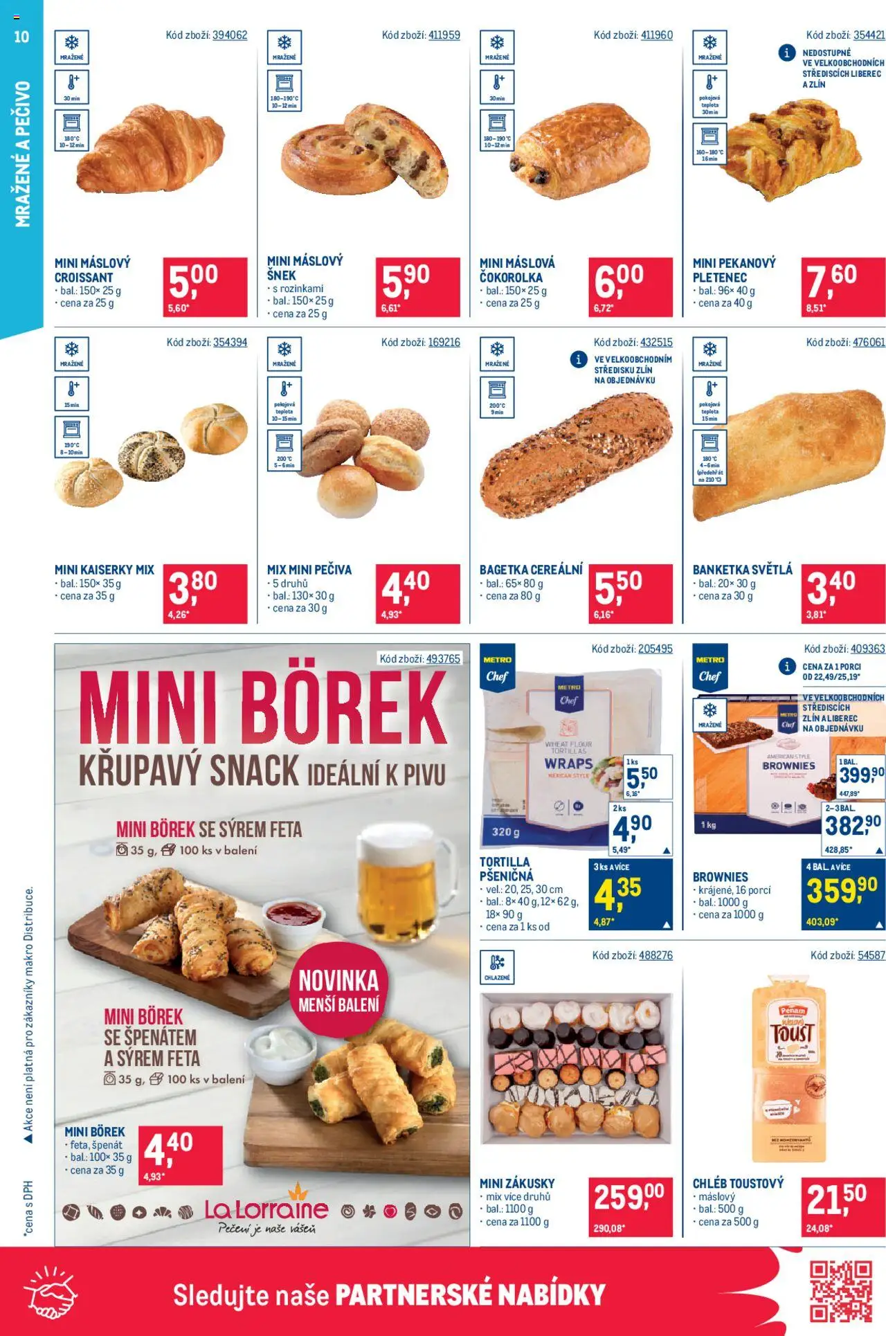 Makro leták - Gastronomie od 10.09.2025 | Strana: 10 | Produkty: Chléb, Pečivo, Tortilla, Croissant