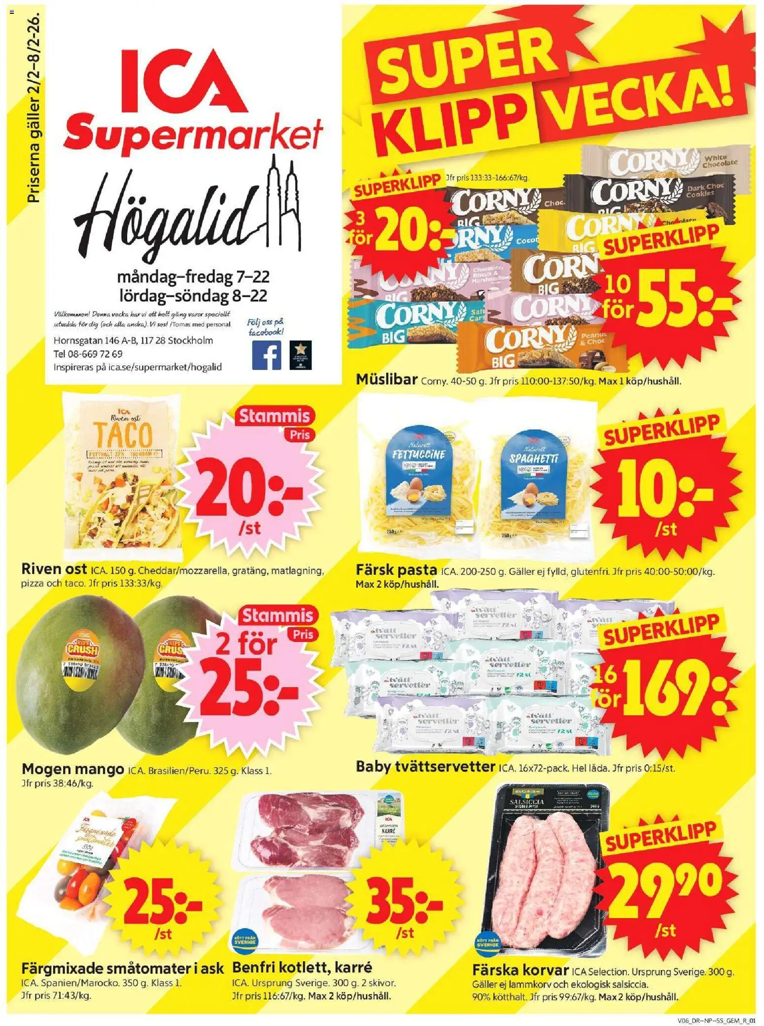 ICA Supermarket reklamblad aktuell från 02.02.2026 | Sida: 1