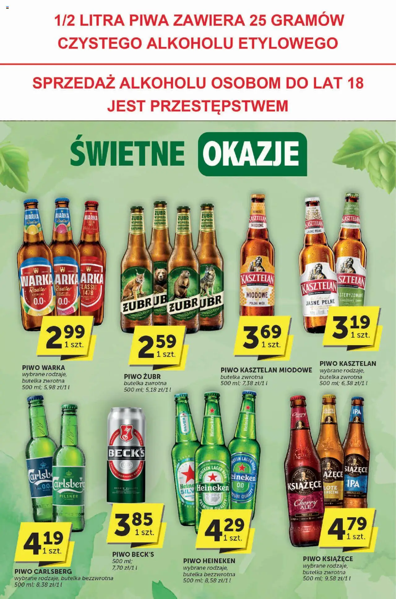 Euro Sklep Gazetka - Katalog od 16.10.2025 | Strona: 27 | Produkty: Miód, Piwo Carlsberg, Piwo, Heineken