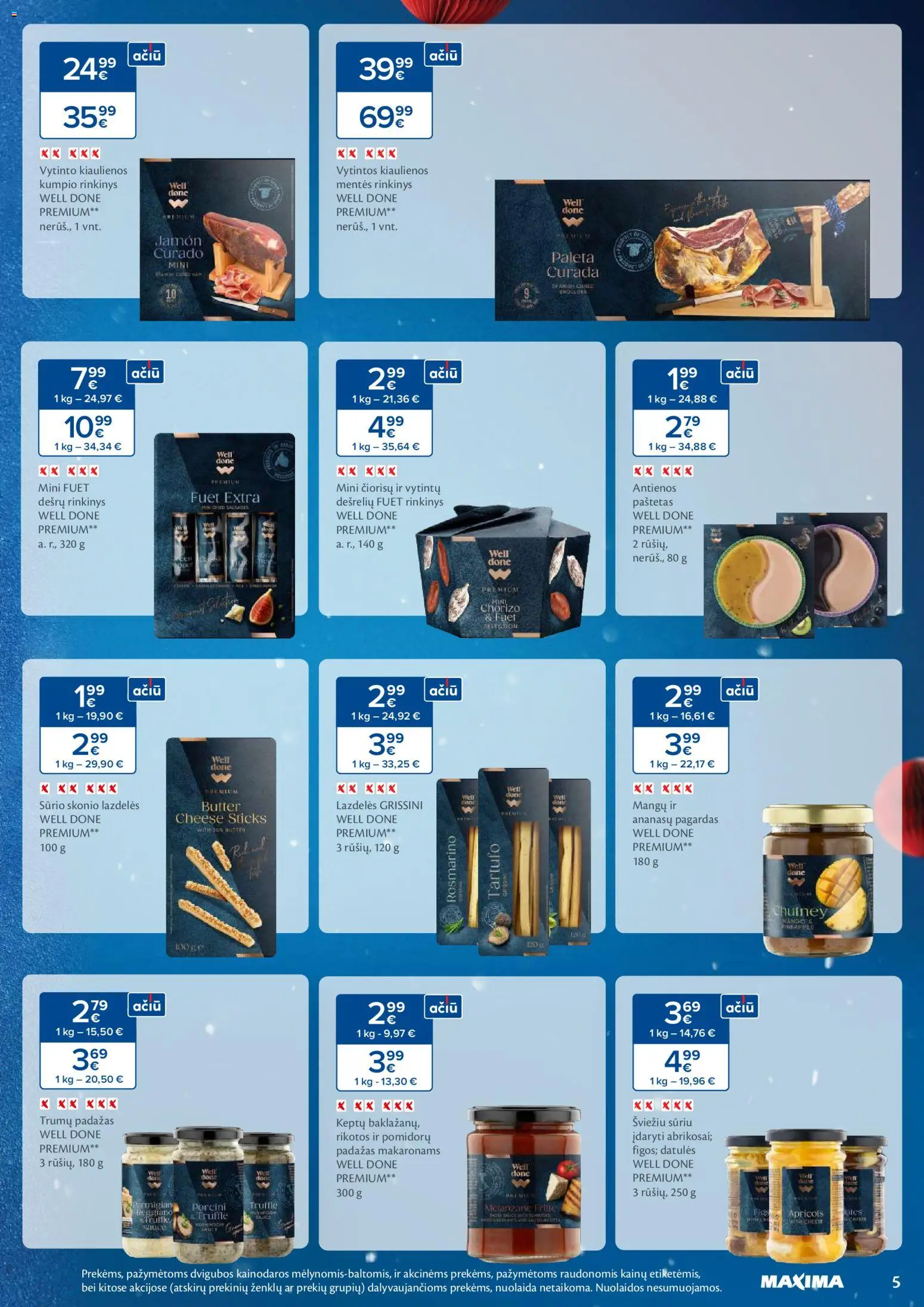 MAXIMA akcijos nuo 18.11.2025 | Puslapis: 5 | Prekių: Kiaulienos, Pomidorų padažas, Padažas