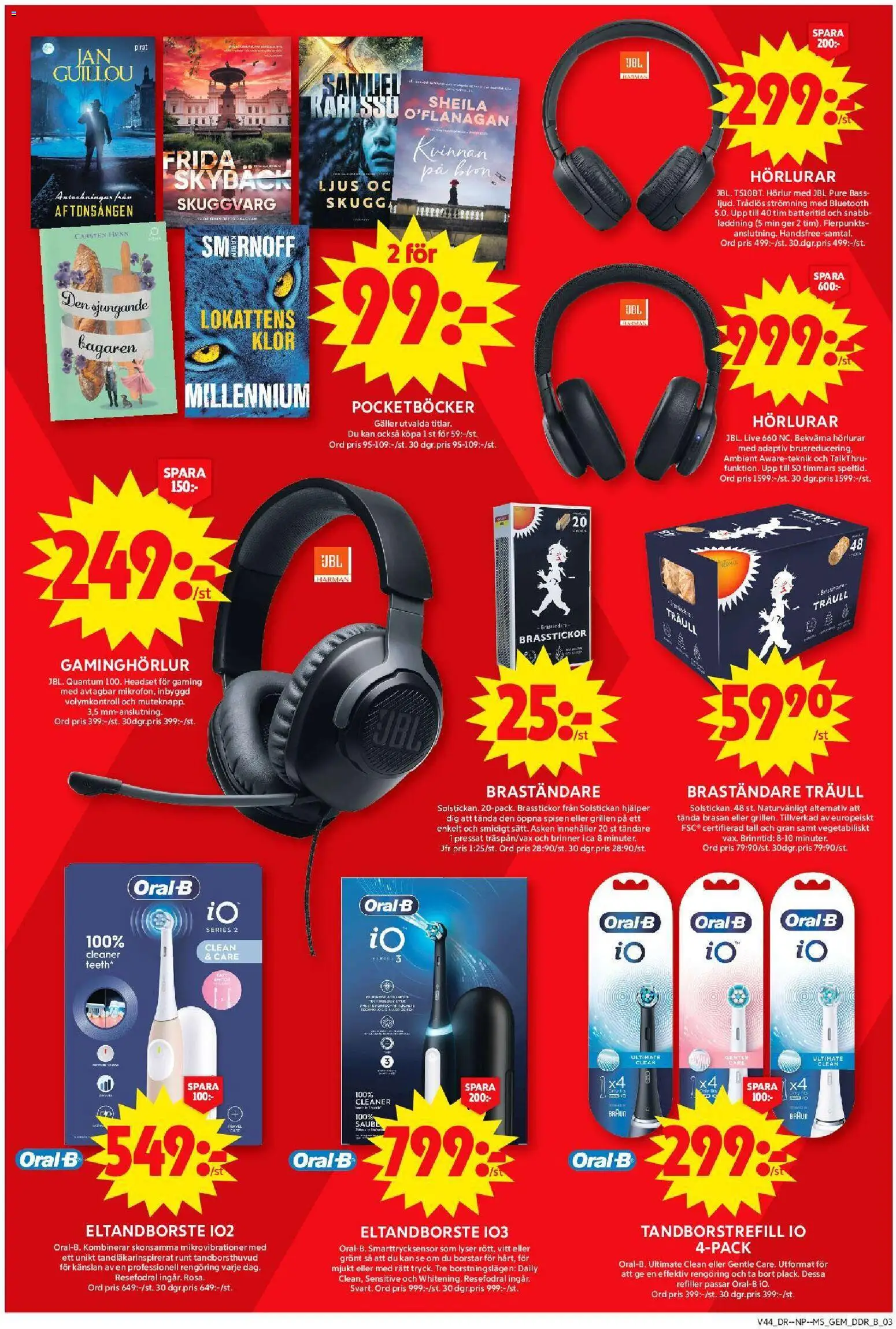ICA Maxi reklamblad aktuell från 27.10.2025 | Sida: 10 | Produkter: Gem, Eltandborste, Galler, Ljus