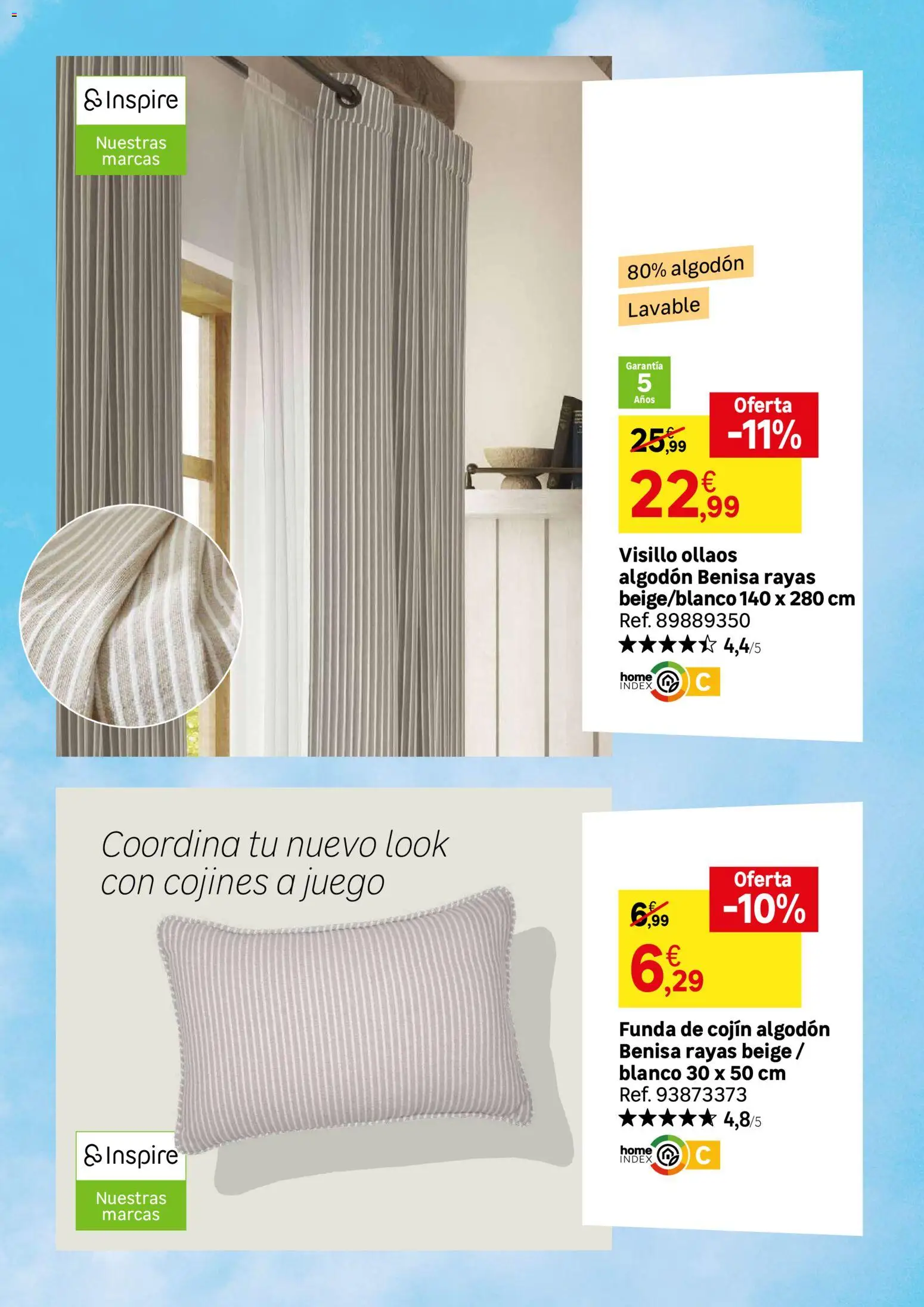 Leroy Merlin catálogo │ válido desde el 21.04.2026 | Página: 62 | Productos: Funda, Funda de cojín, Cojín