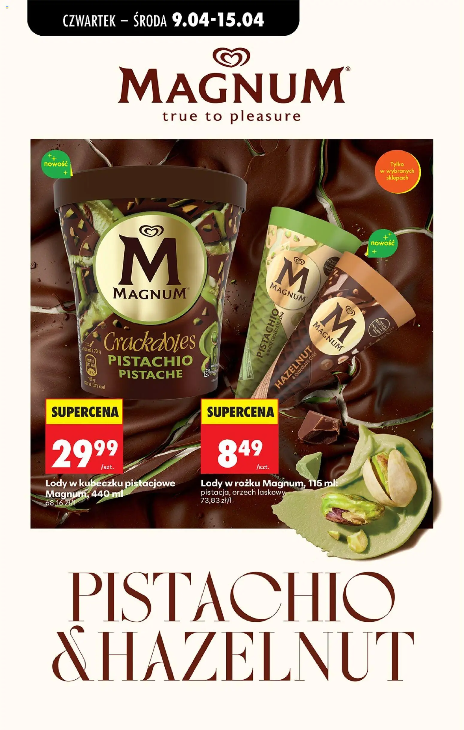 Biedronka Polsko leták - Codziennie niskie ceny od 09.04.2026 | Strana: 63 | Produkty: Magnum