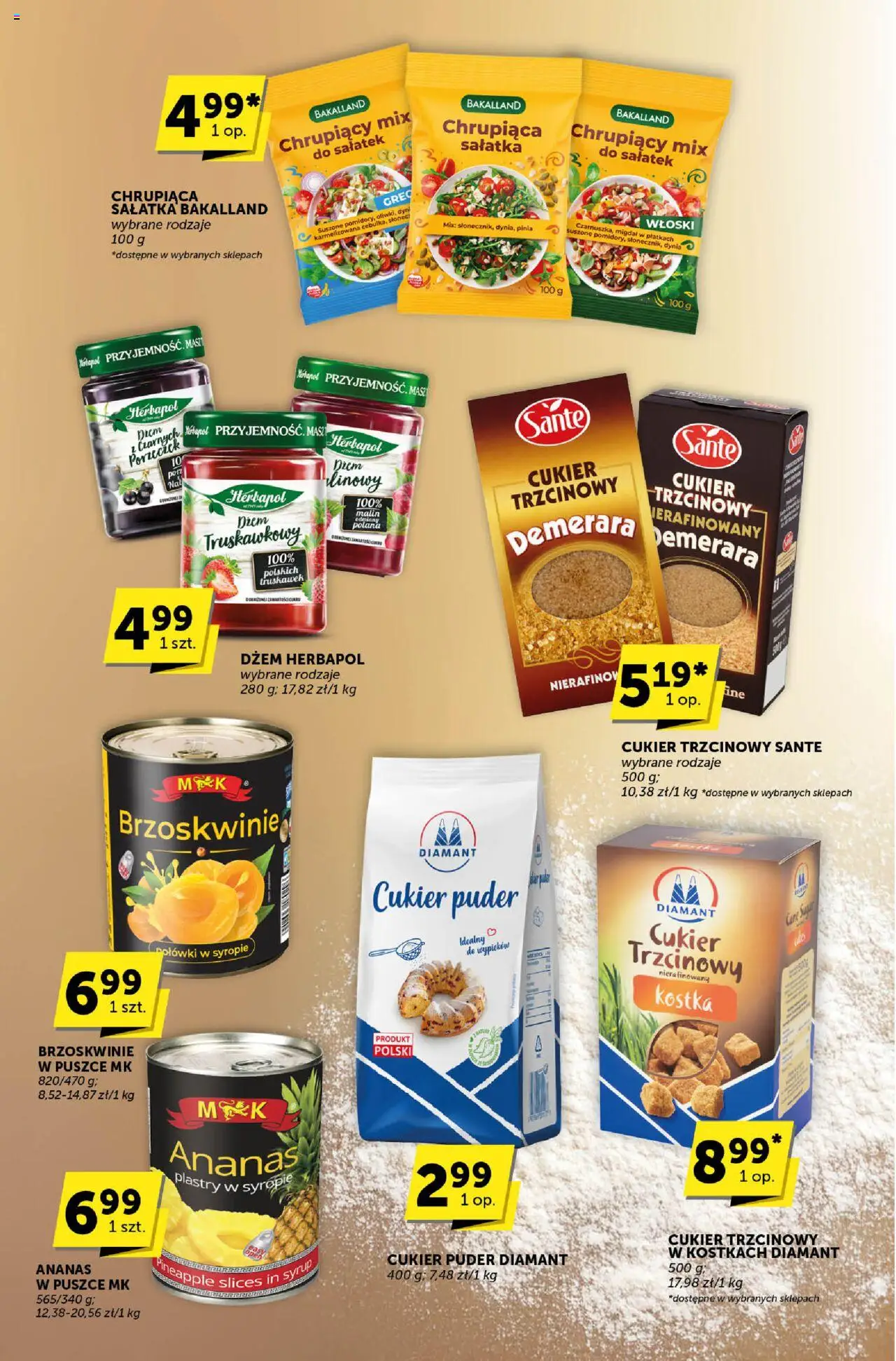 Groszek Gazetka - Katalog od 07.08.2025 | Strona: 17 | Produkty: Cukier trzcinowy, Ananas, Brzoskwinie, Cukier