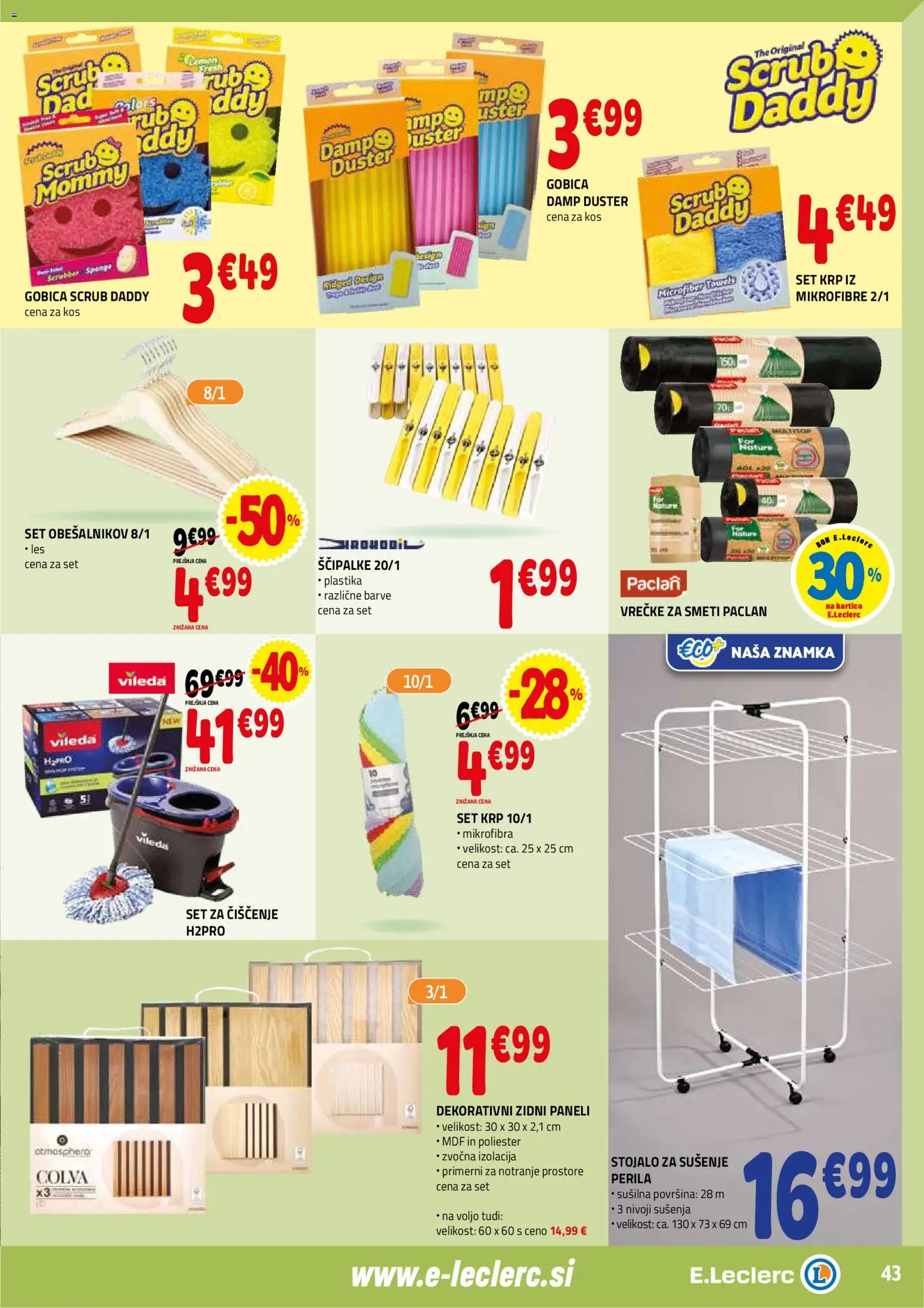 Novi E.leclerc katalog ponudbe – veljaven od 18.02.2026 | Stran: 43 | Izdelki: Kos, Gobica