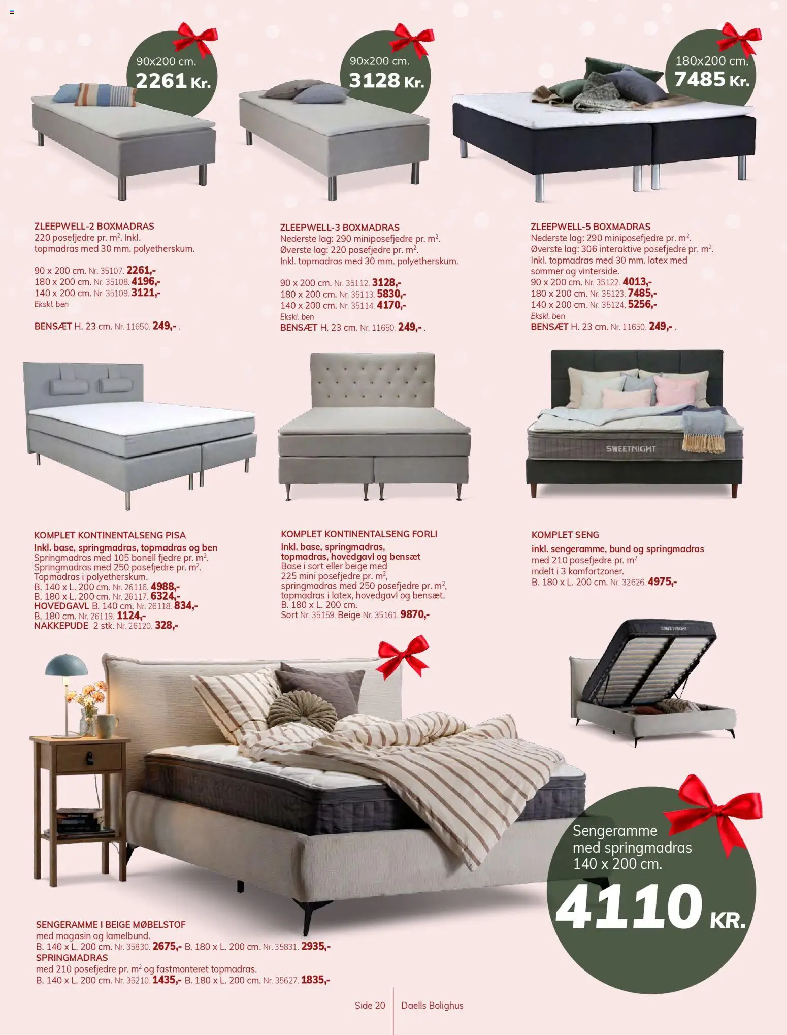 Daells Bolighus tilbudsavis – gyldig fra 24.12.2025 | Side: 20 | Produkter: Seng