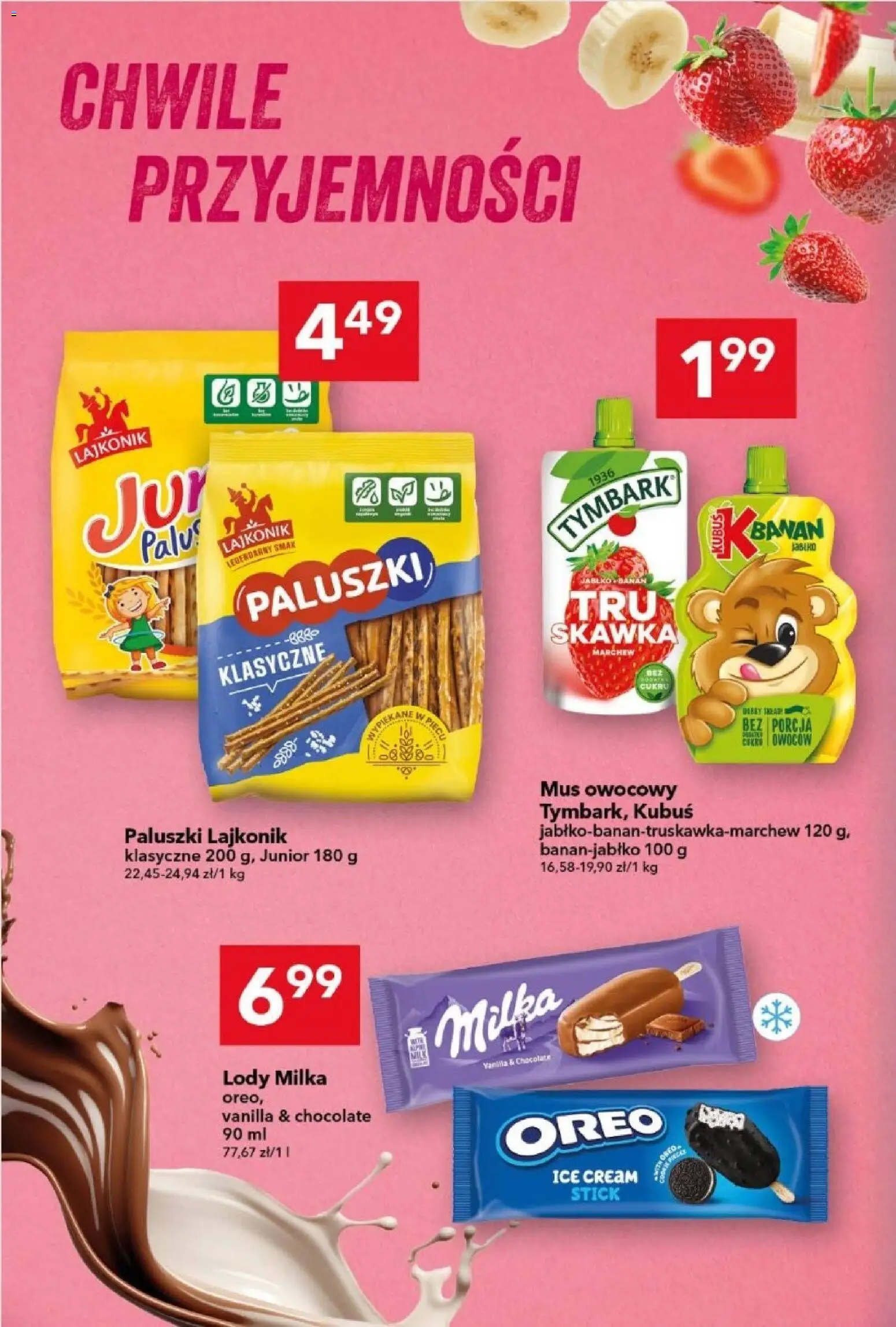 Lewiatan gazetka od 09.04.2026 | Strona: 10 | Produkty: Milka, Paluszki, Lody