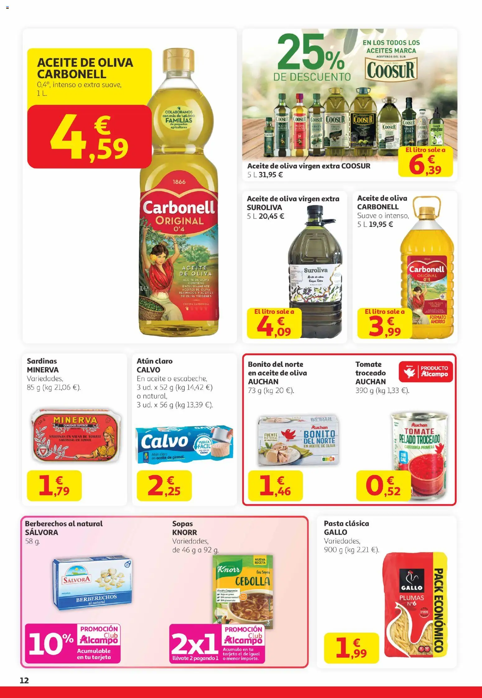 Alcampo -  Canarias │ válido desde el 29.01.2026 | Página: 12 | Productos: Salsa de tomate, Παγωμένο τσάι, Cocina, Κλειδαριά της πόρτας
