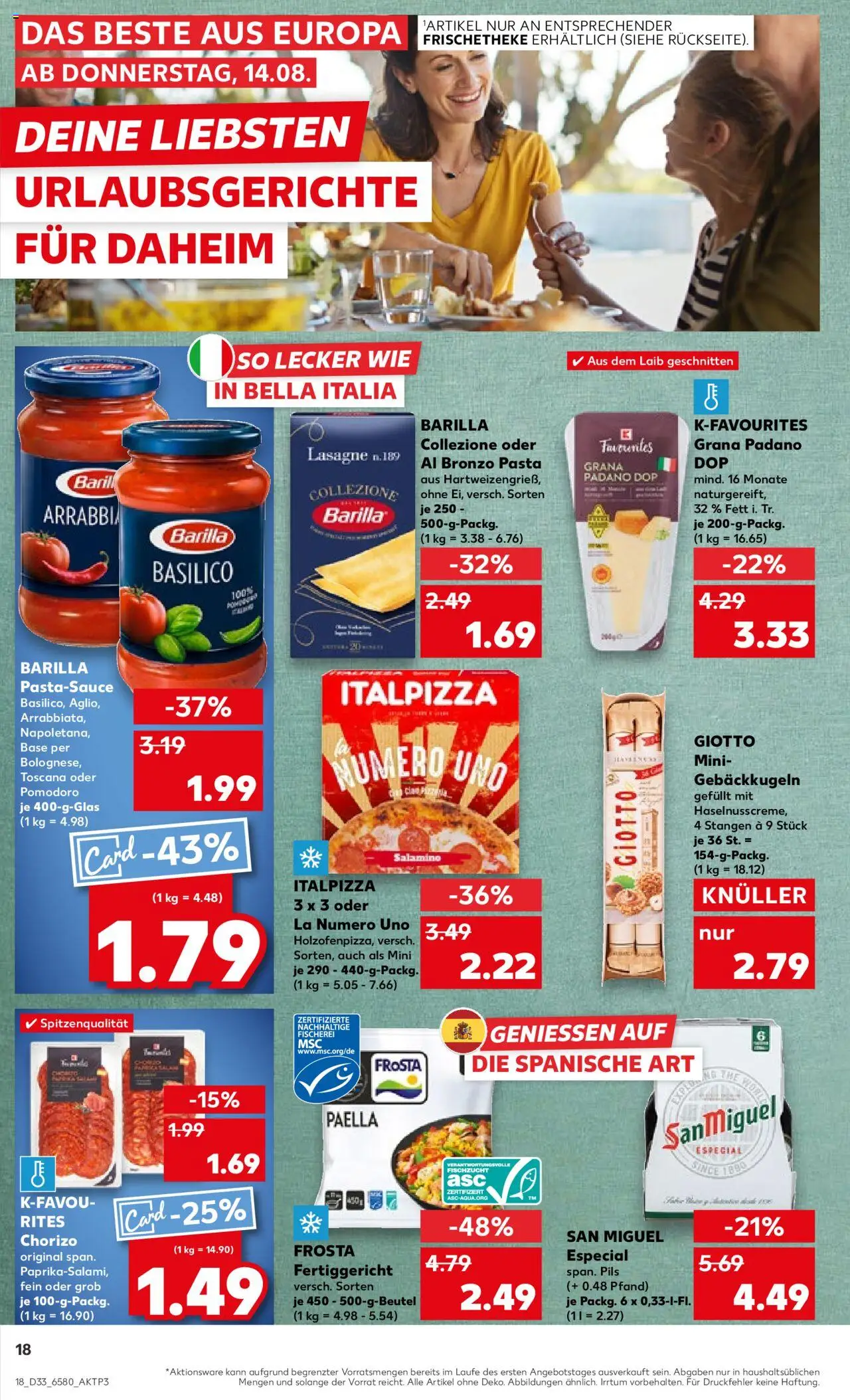  | Pagina: 18 | Producten: Pasta, Lasagne, Chorizo, La