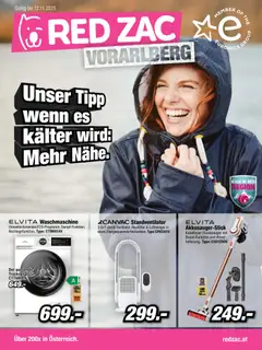 RED ZAC Vorarlberg ab 27.10.2025 gültig
