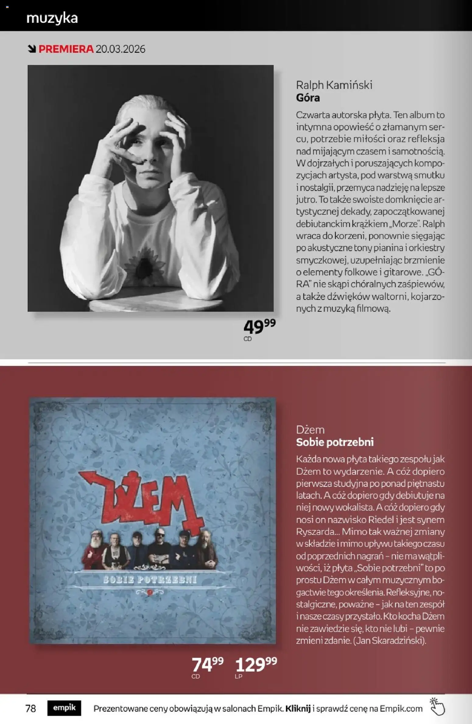 Empik promocje od 11.03.2026 | Strona: 78 | Produkty: Dżem, Ser