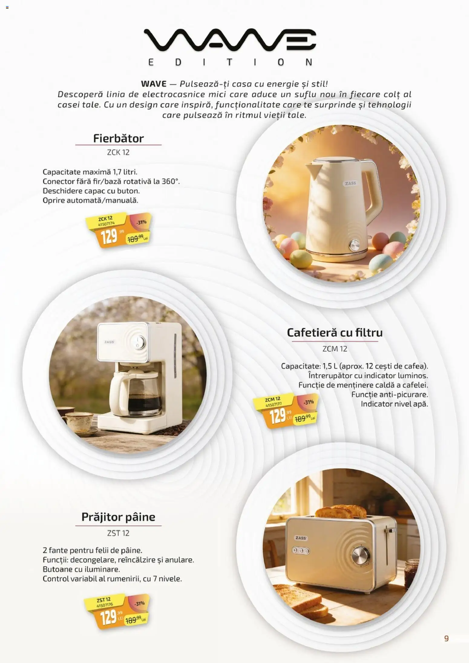 Noul catalog Carrefour – valabil de la 27.02.2026 | Pagină: 9 | Produse: Conector, Cafetieră, Mici, Pâine