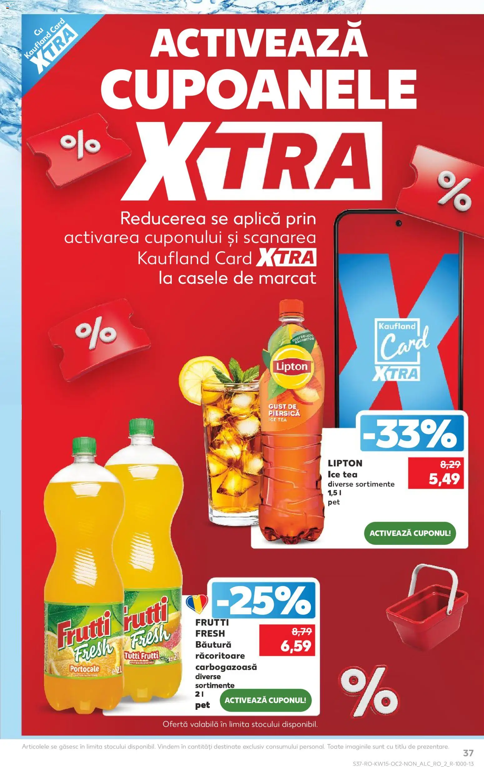 Noul catalog Kaufland – valabil de la 08.04.2026 | Pagină: 37 | Produse: Piersică, Portocale, Ice tea