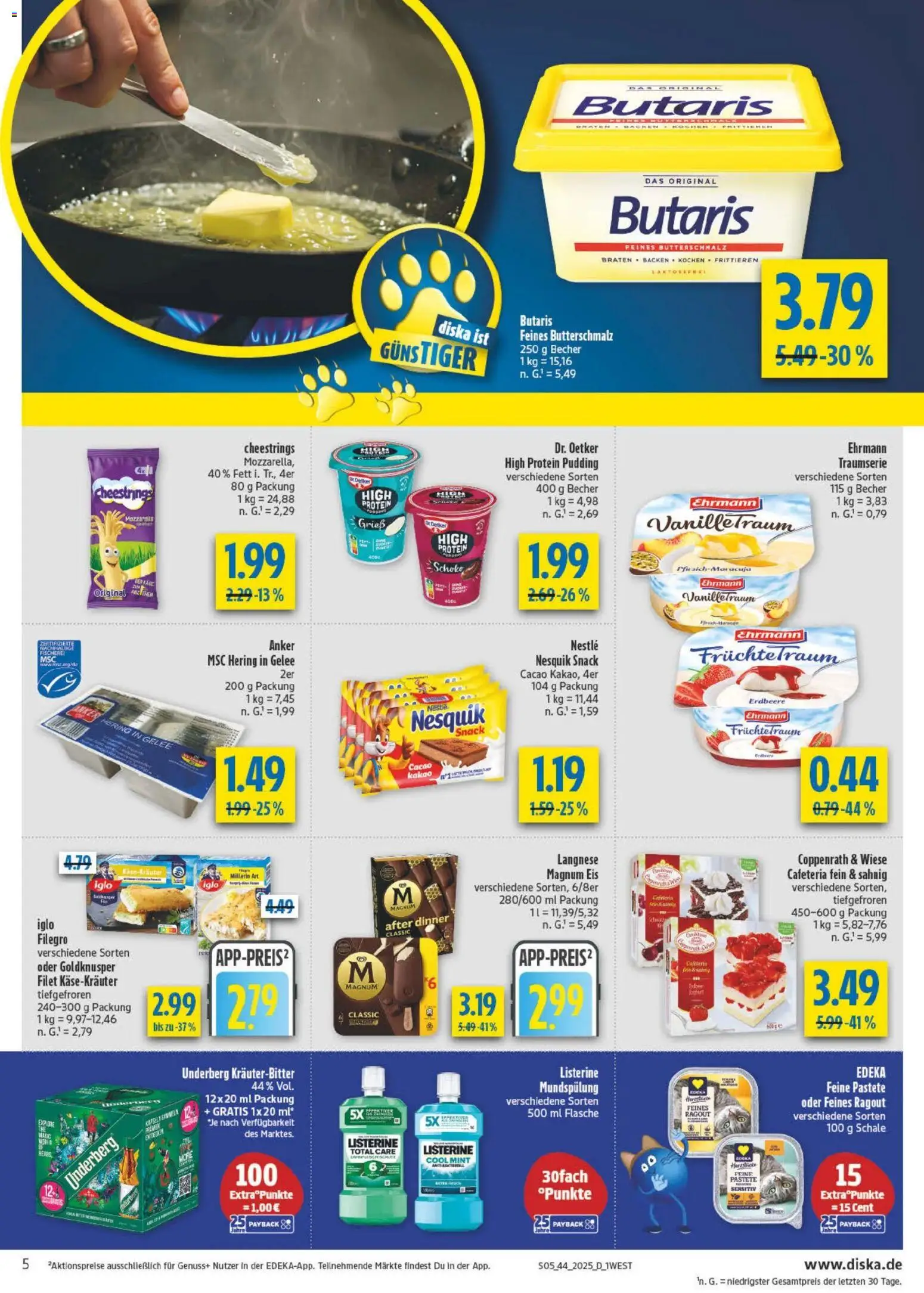 Diska - Diska Angebote Bayern KW44 – gültig ab 27.10.2025 | Seite: 5 | Produkte: Langnese, Nesquik, Pudding, Listerine