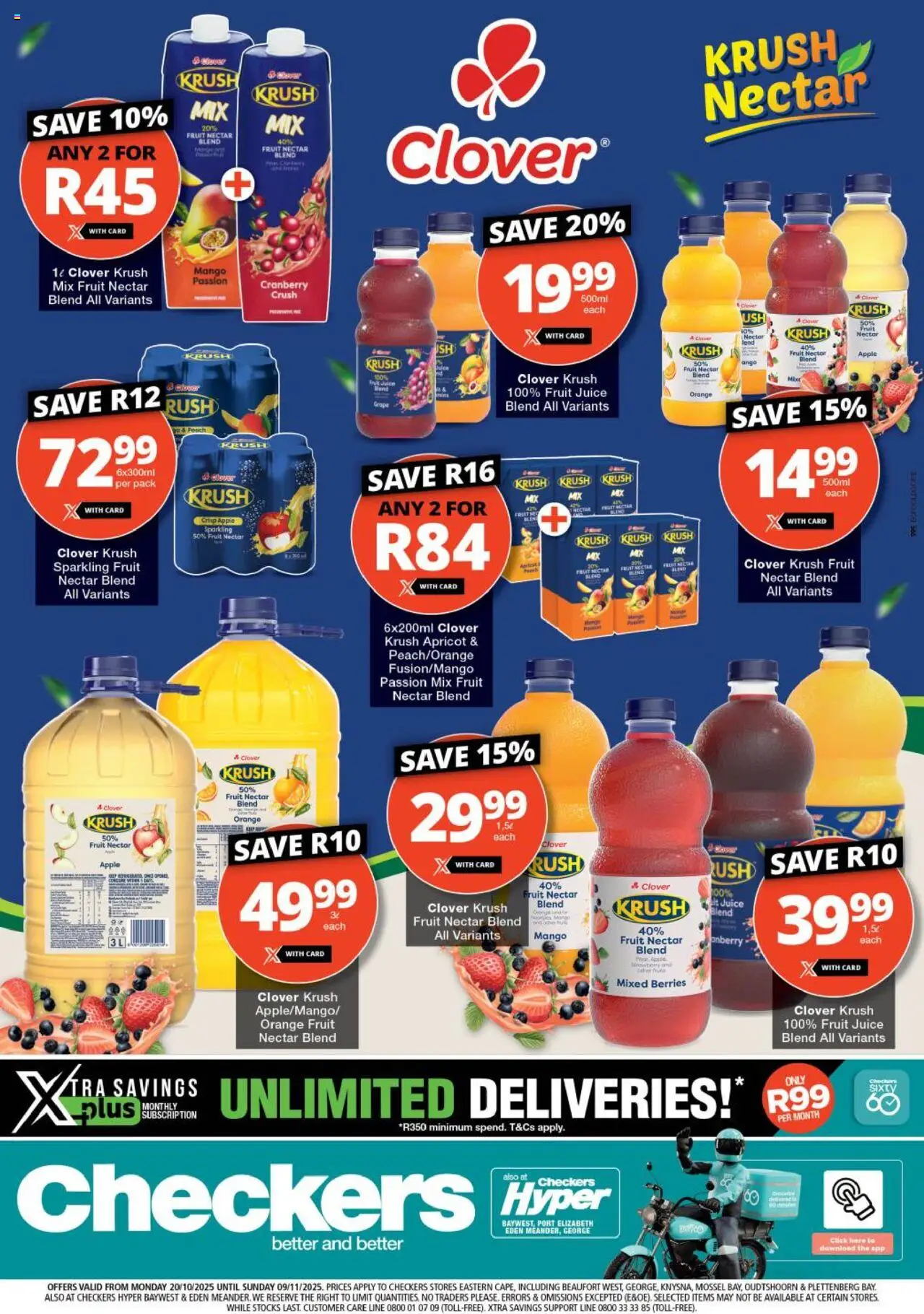 New Checkers catalogue – valid from 20.10.2025 | Page: 1 | Products: Juice, Fruit, Mango