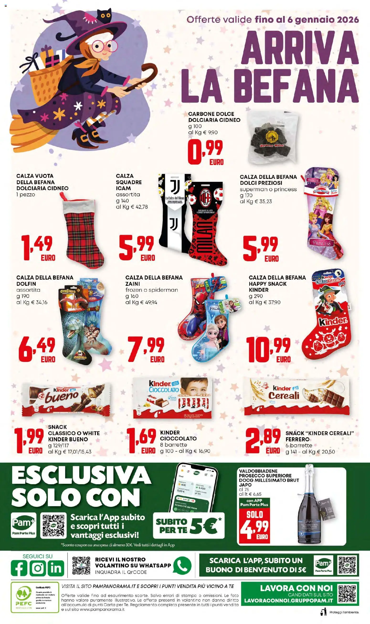 Volantino PAM del 02.01.2026 | Pagina: 16 | Prodotti: Cioccolato, Tè, Prosecco, Stampa