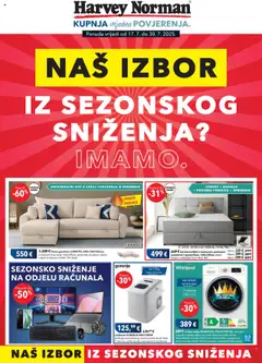 Katalog Harvey Norman - Pregled kataloga iz trgovine Harvey Norman, vrijedi od 17.07.2025