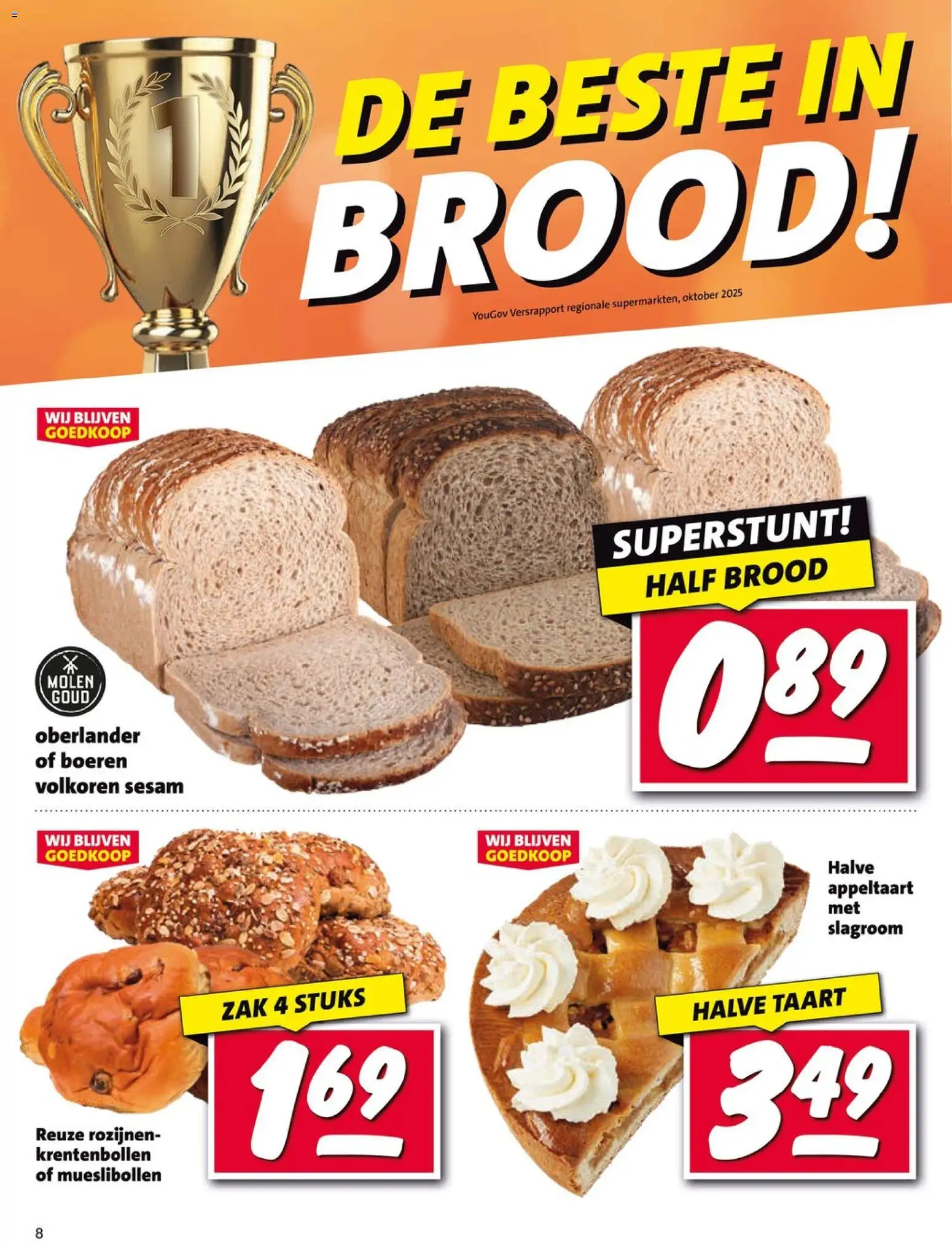 {H1} | Pagina: 8 | Producten: Taart, Brood, Zak, Appeltaart