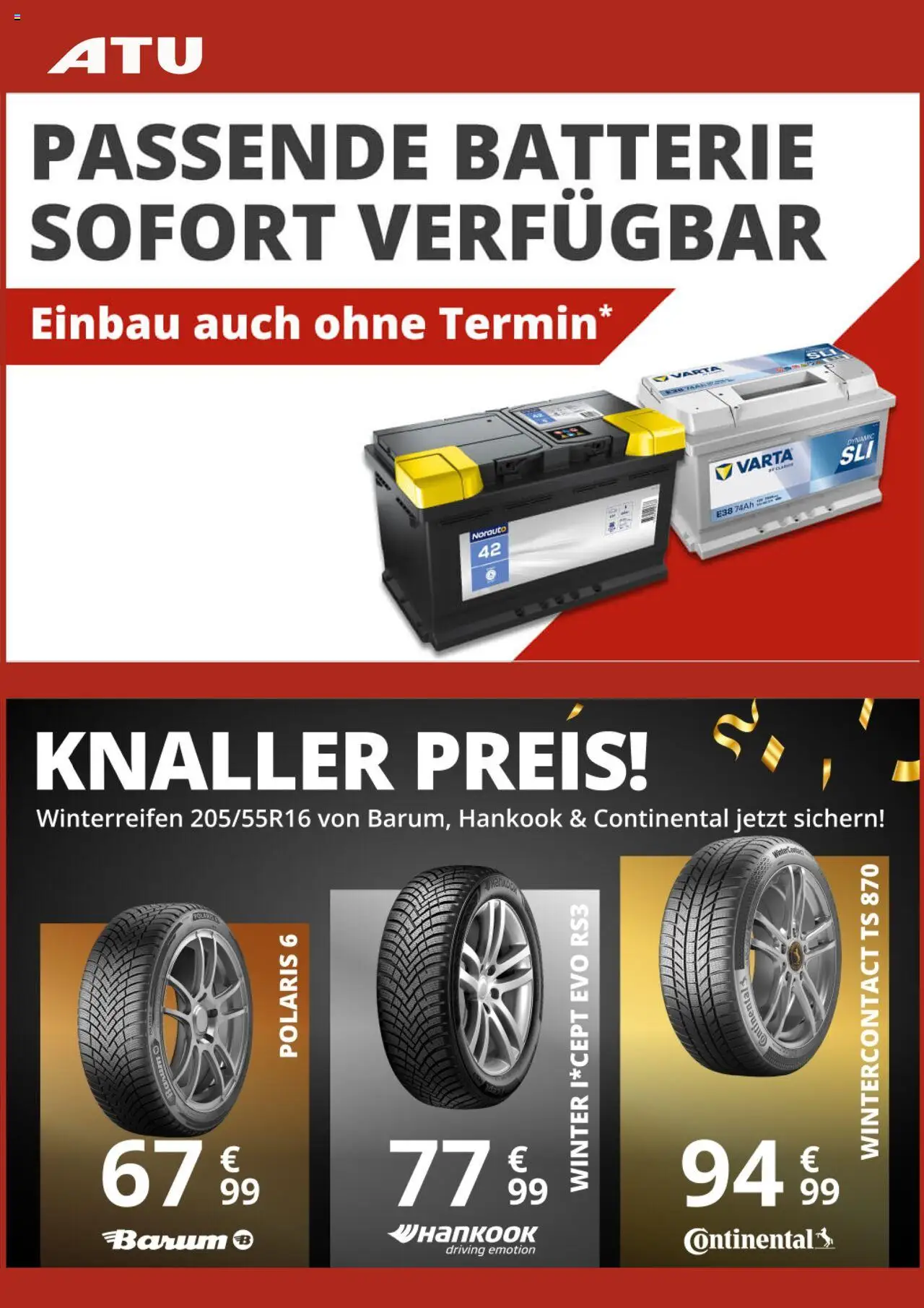 ATU Prospekt 	 – gültig ab 01.10.2025 | Seite: 6 | Produkte: Batterie