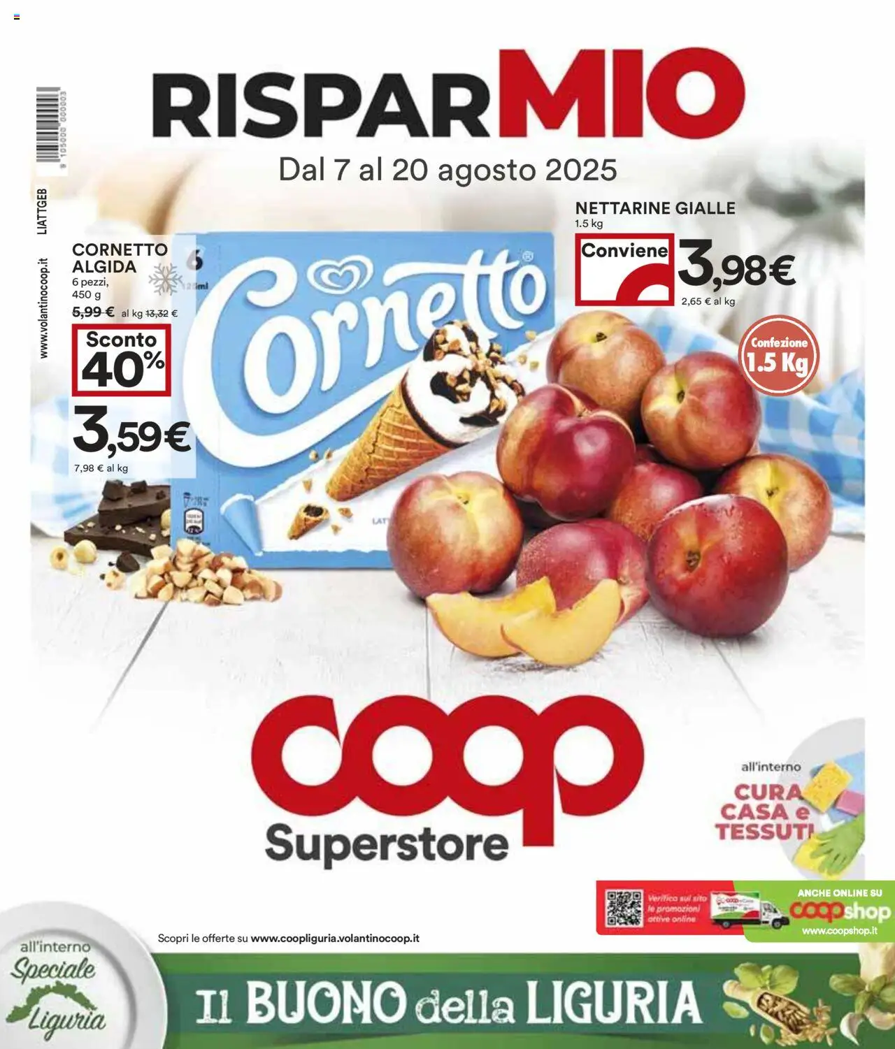 Volantino COOP del 07.08.2025 | Pagina: 1 | Prodotti: Cornetto