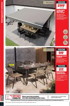 Brico Dépôt - Prévisualisation de Brico Dépôt catalogue valide à partir de 29.04.2026 | Page: 6 | Produits: Store, Table de jardin, Fauteuil, Table