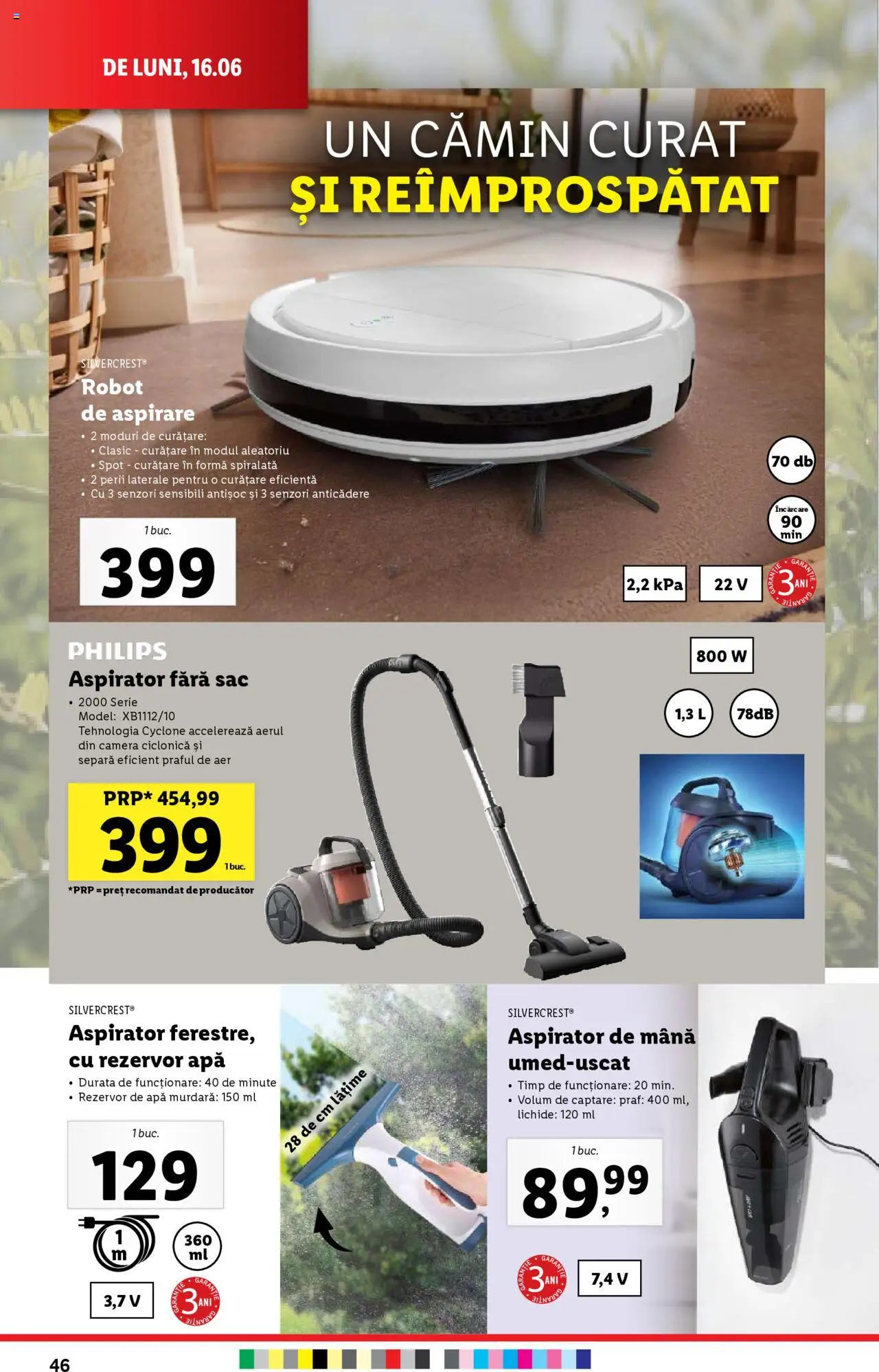 Catalog Lidl – valabil de la 16.06.2025 | Pagină: 46 | Produse: Enginar, Cameră, Robot, Apă