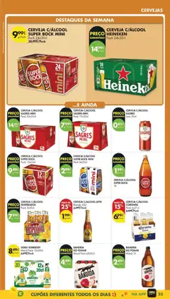 Pré-visualização CERVEJA C/ÁLCOOL SUPER BOCK MINI, Pack 24x20cl válido de 17.02.2026 | Página: 29