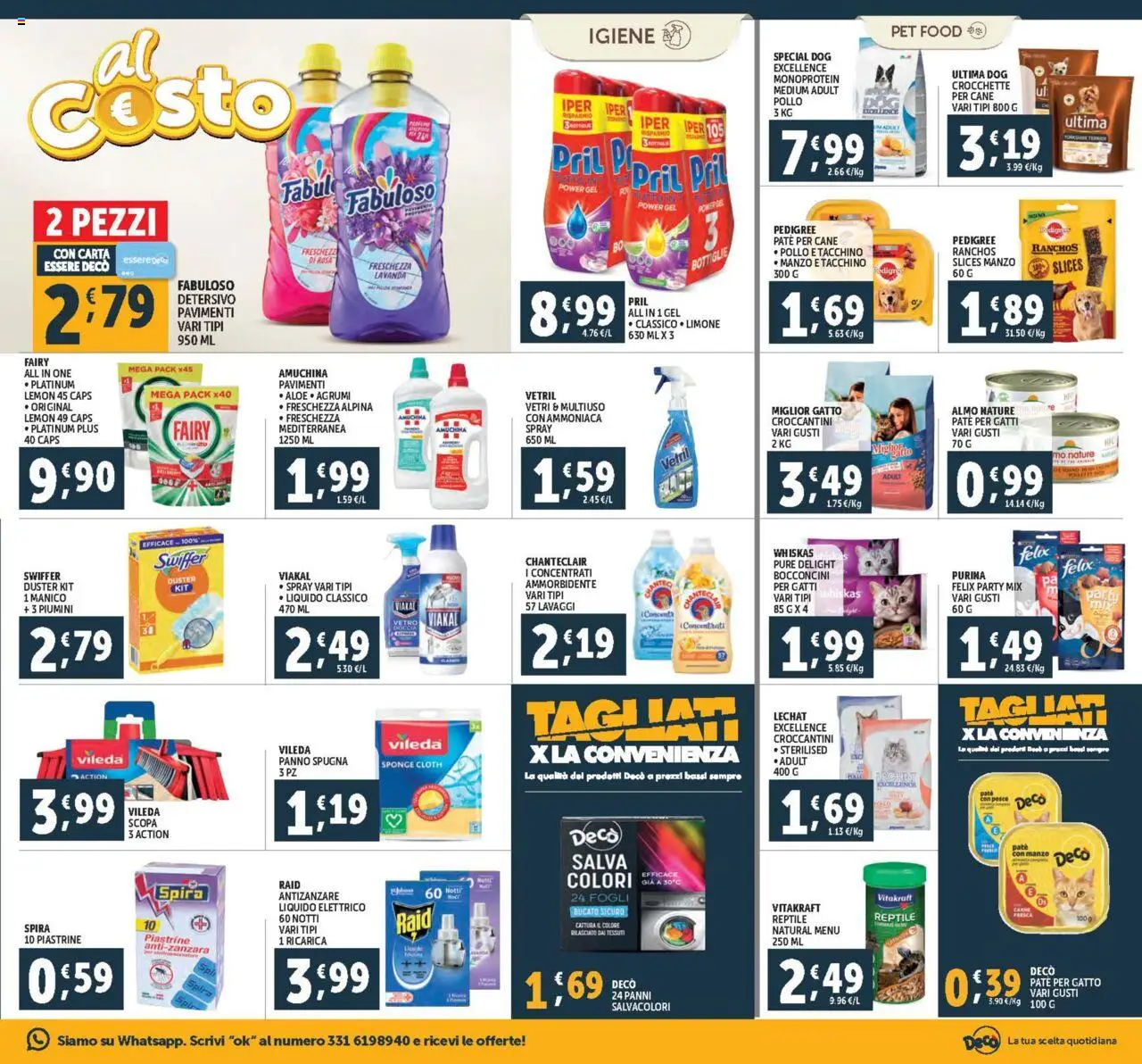 Volantino Decò del 18.07.2025 | Pagina: 19 | Prodotti: Paté, Pollo, Scopa, Doccia