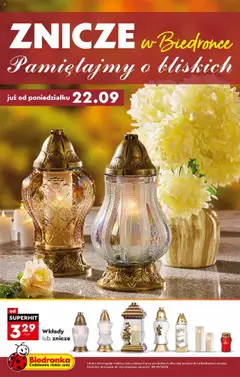 Pogląd oferty "Biedronka gazetka - Znicze" - ważna od 22.09.2025