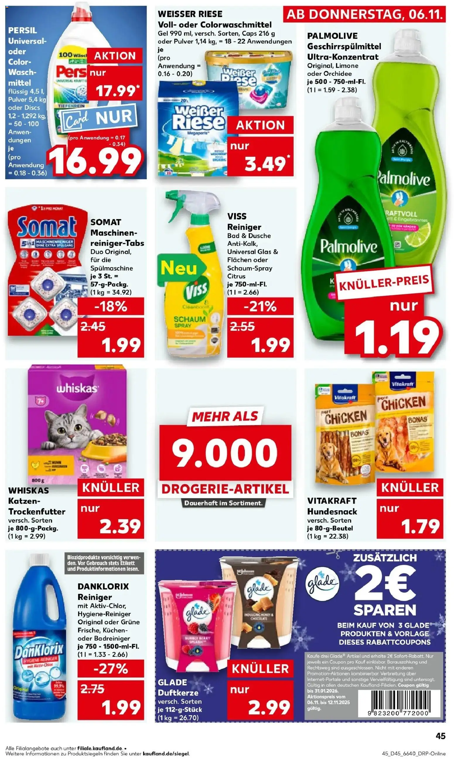 Kaufland prospekt Stuttgart	 – gültig ab 10.11.2025 | Seite: 45 | Produkte: Orchidee, Kuchen, Persil, Whiskas