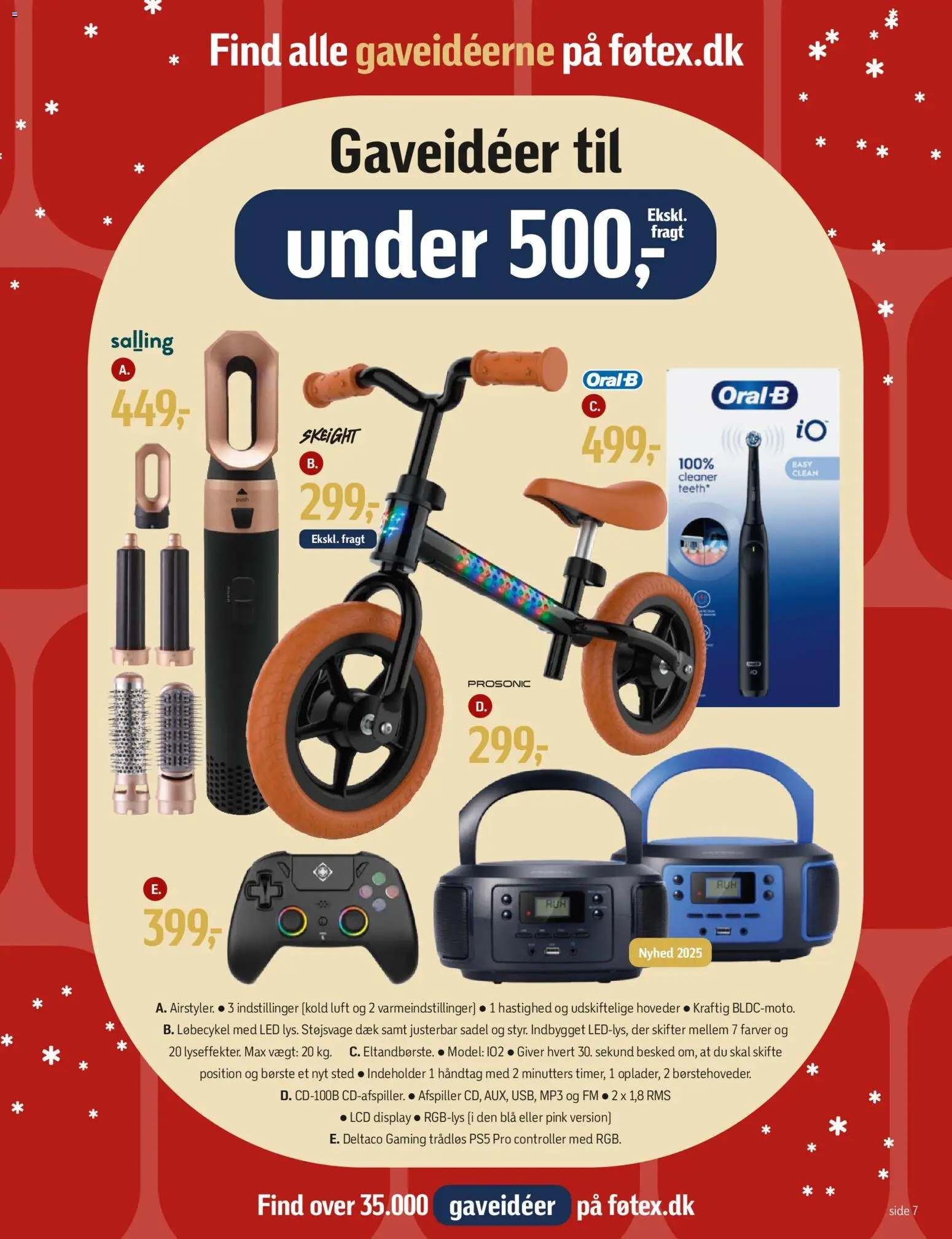 Føtex tilbudsavis – gyldig fra 21.11.2025 | Side: 7 | Produkter: Børste, Mp3