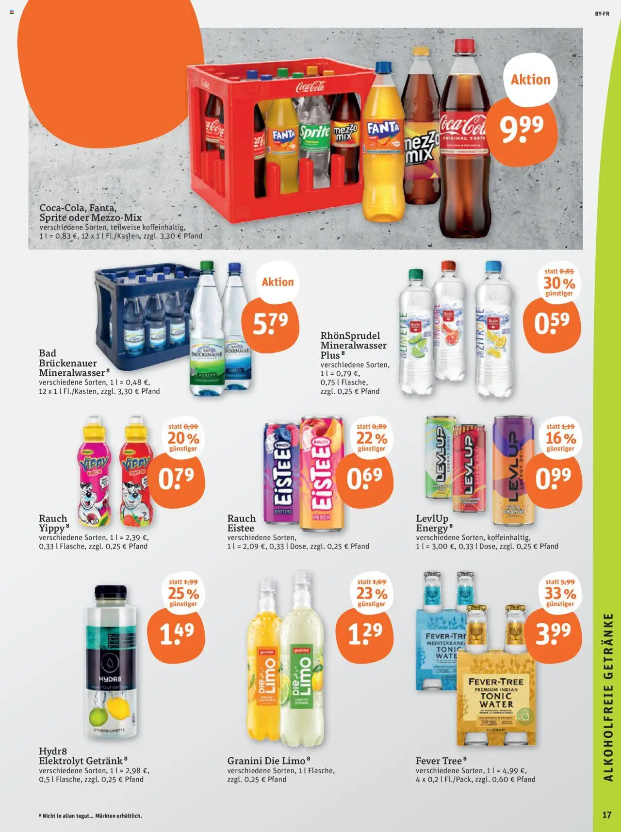 Tegut München - gültig ab dem 07.08.2025 | Seite: 19 | Produkte: Sprite, Energy, Granini, Limette