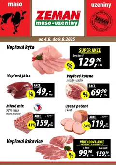 Náhled letáku Prodejny Zeman leták - Dačice od 04.08.2025