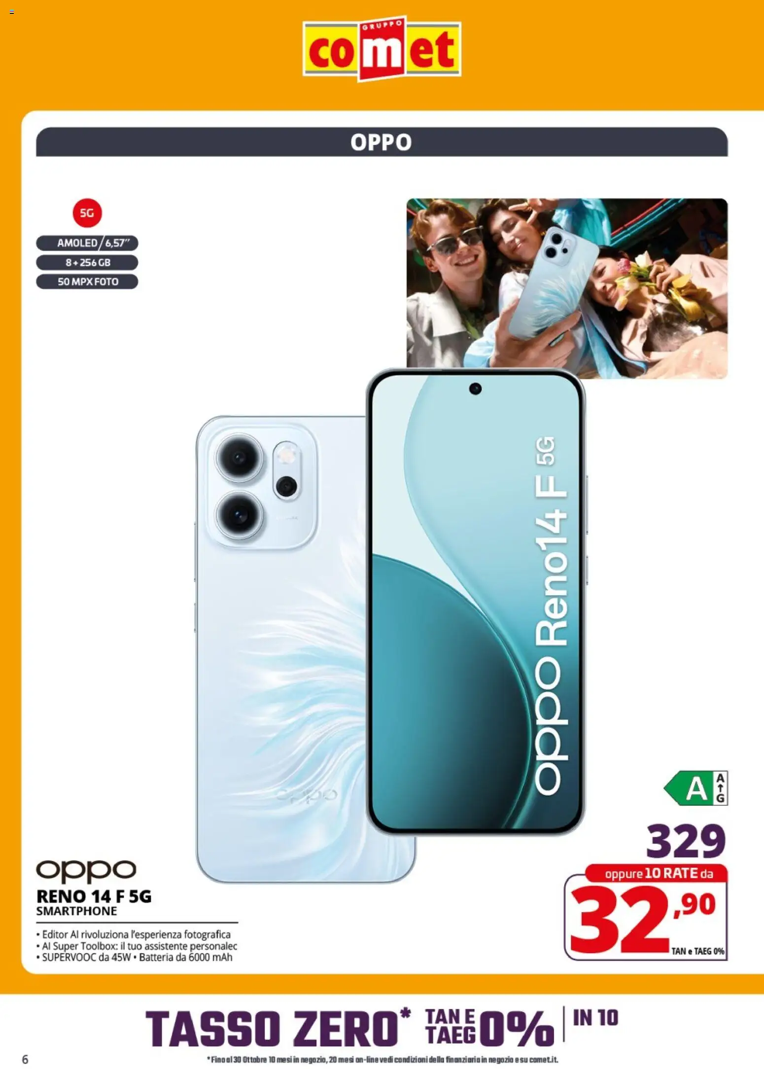 Volantino Comet del 23.10.2025 | Pagina: 6 | Prodotti: Smartphone, Batteria