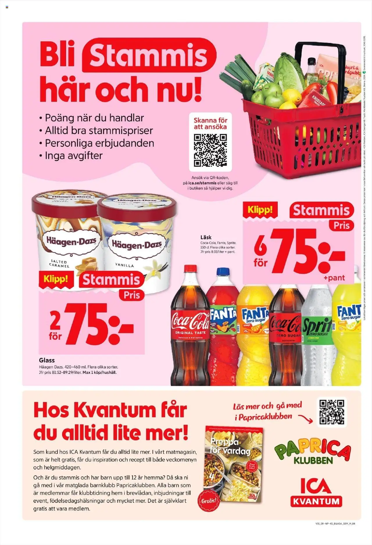 ICA Kvantum reklamblad aktuell från 25.08.2025 | Sida: 12 | Produkter: Såg, Fanta, Glass
