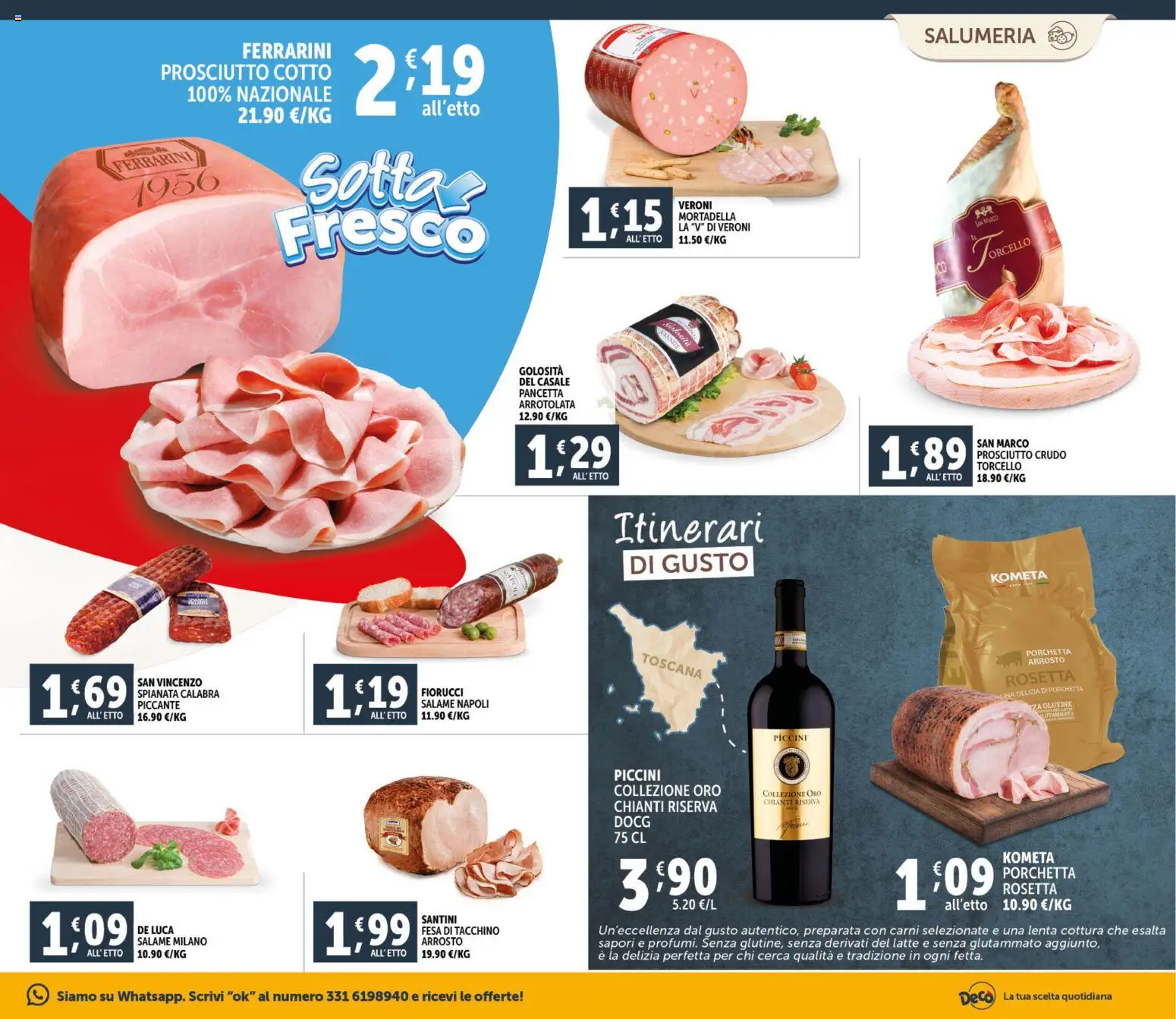 Volantino Decò del 23.02.2026 | Pagina: 3 | Prodotti: Prosciutto Crudo, Pancetta, Latte, Prosciutto