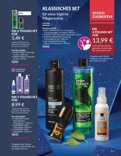 AVON Katalog Dezember 2025 ab 01.12.2025 gültig | Seite: 219 | Produkte: Shampoo, Spülung, Duschgel, Körperspray