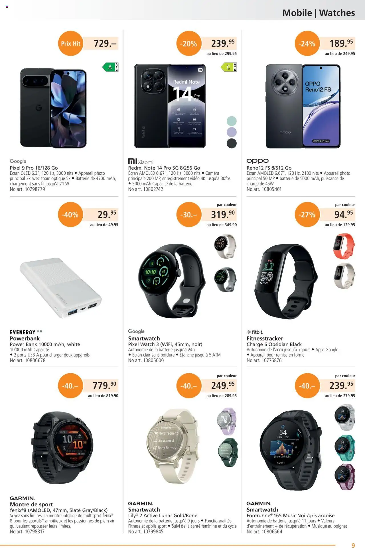 Fust Aktionen FR ab 25.08.2025 | Seite: 9 | Produkte: Batterie, Video, Smartwatch, Xiaomi